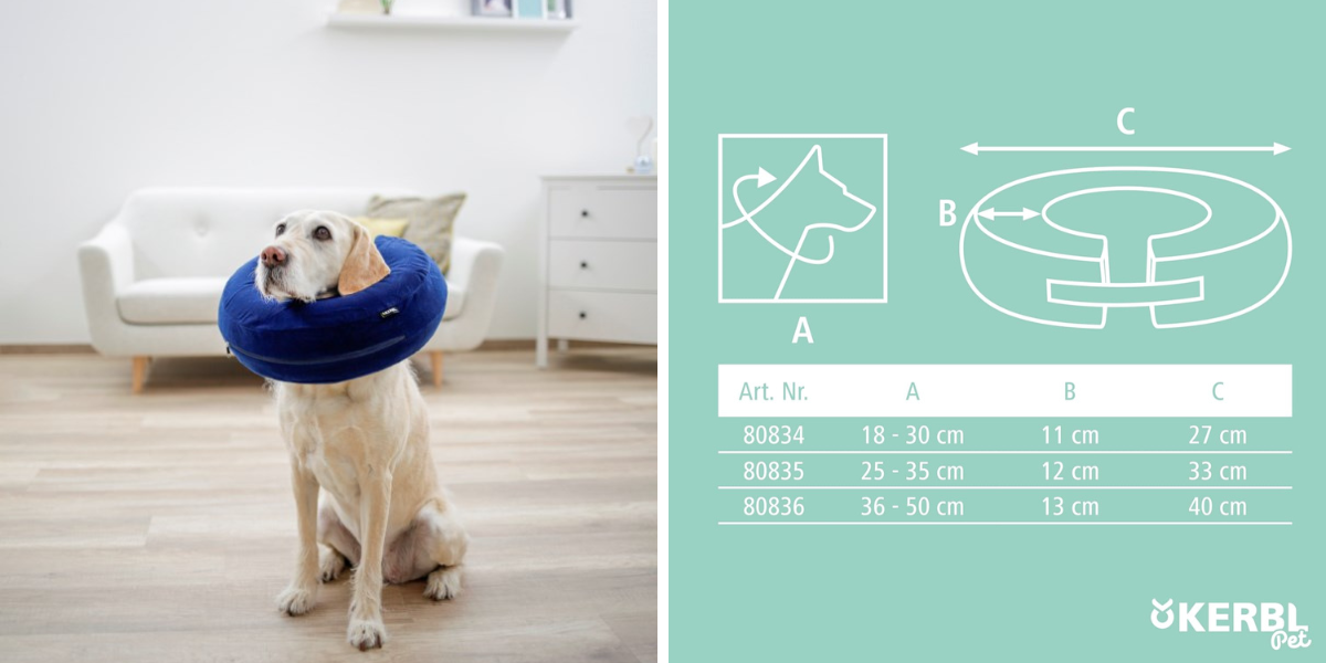 nafukovaci-ochranny-limec-pro-psy-kerbl-surgical-collar-18-30-cm-modra