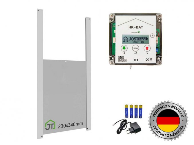 0369 Komplet automatického otevírání a zavírání kurníku JOSTechnik HK Bat 23x34 D