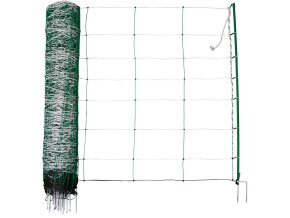 sit pro elektricky ohradnik pro ovce kozy kerbl 27328 titannet 108cm x 50m 2 hroty bilozelena 1