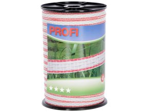 ohradnikova paska kerbl 59500 profi 12mm 200m 4x0 30 tric bila cervena