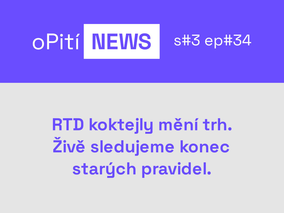 oPití S3E34 - RTD koktejly mění trh s alkoholem. Sledujeme konec starých pravidel.