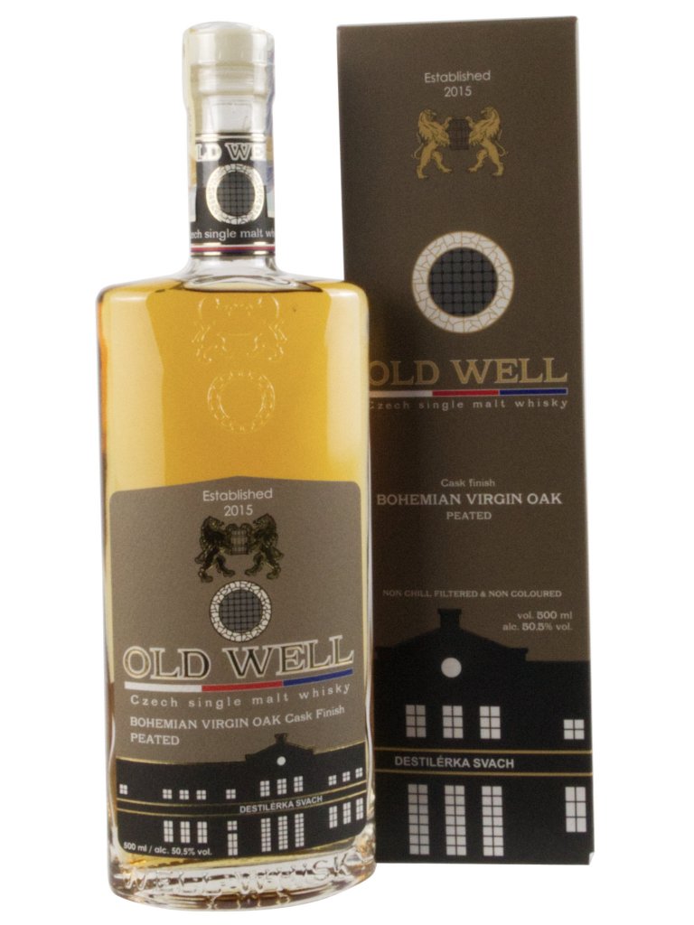 Svach’s Old Well whisky Virgin Oak kouřová 50,5% 0,5l