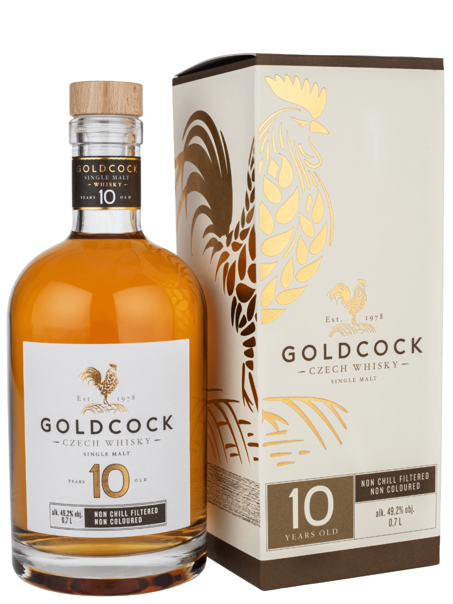 Levně GOLDCOCK Whisky GOLDCOCK 10 YO 49,2% 0,7l