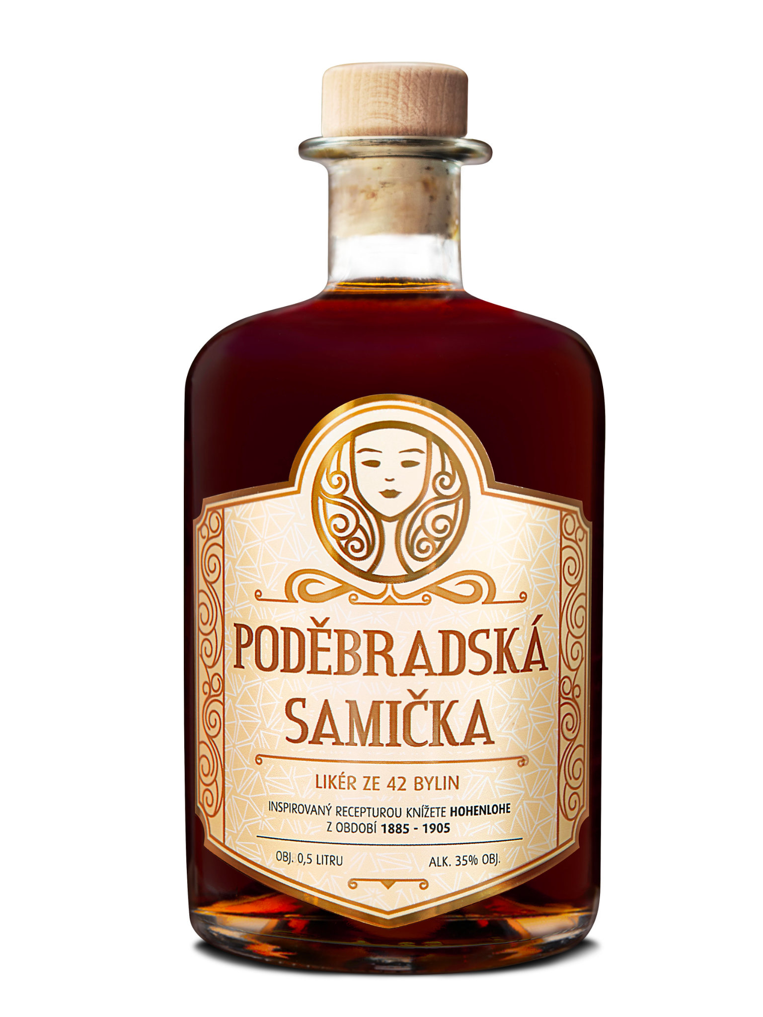 Levně Poděbradská samička 35% 0,5l