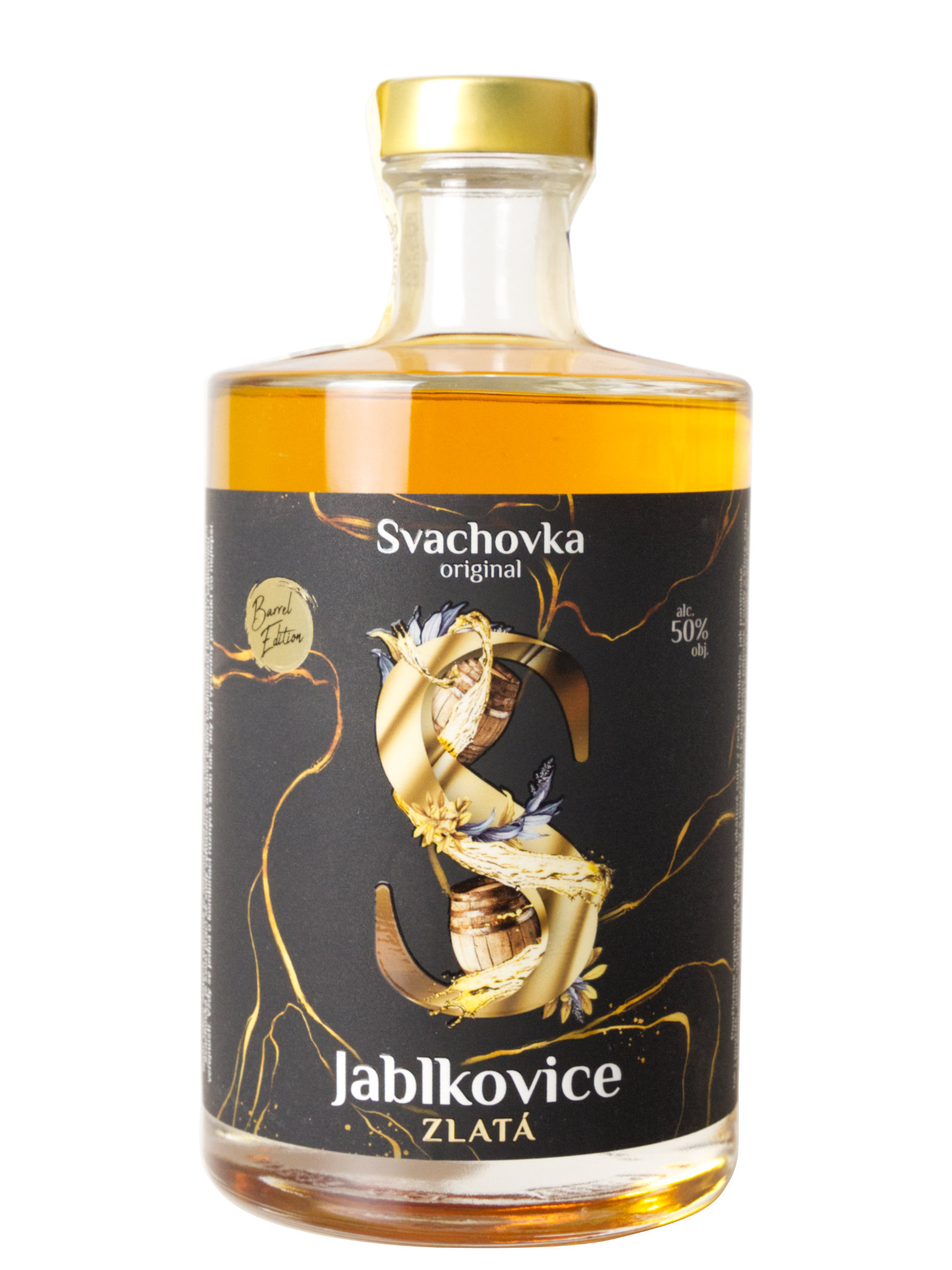 Levně Destilérka Svach (Svachovka) Zlatá Jablkovice Svach 50% 0,5l