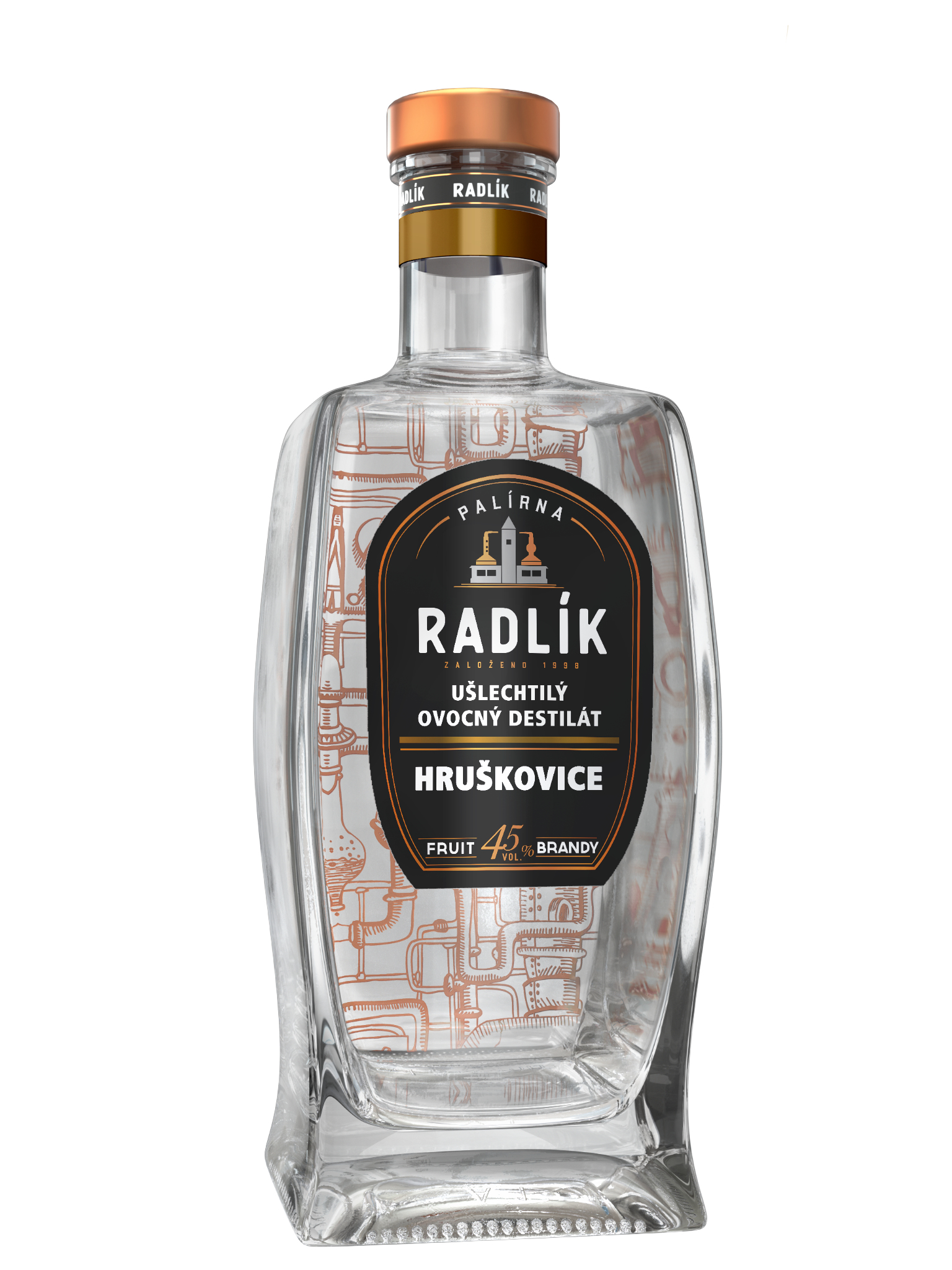 Palírna Radlík Radlík Hruškovice 45% 0,5l