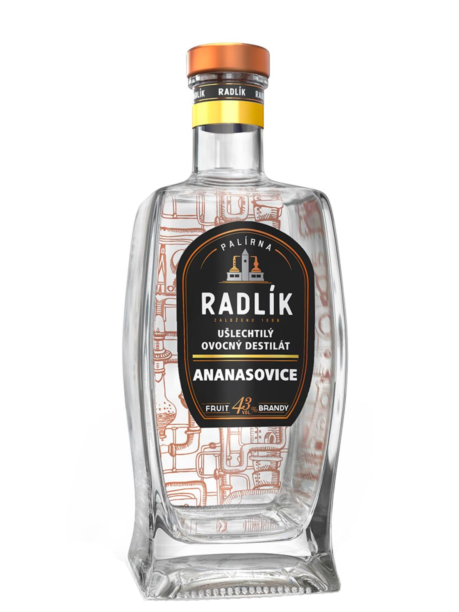 Levně Palírna Radlík Radlík Ananasovice 43% 0,5l