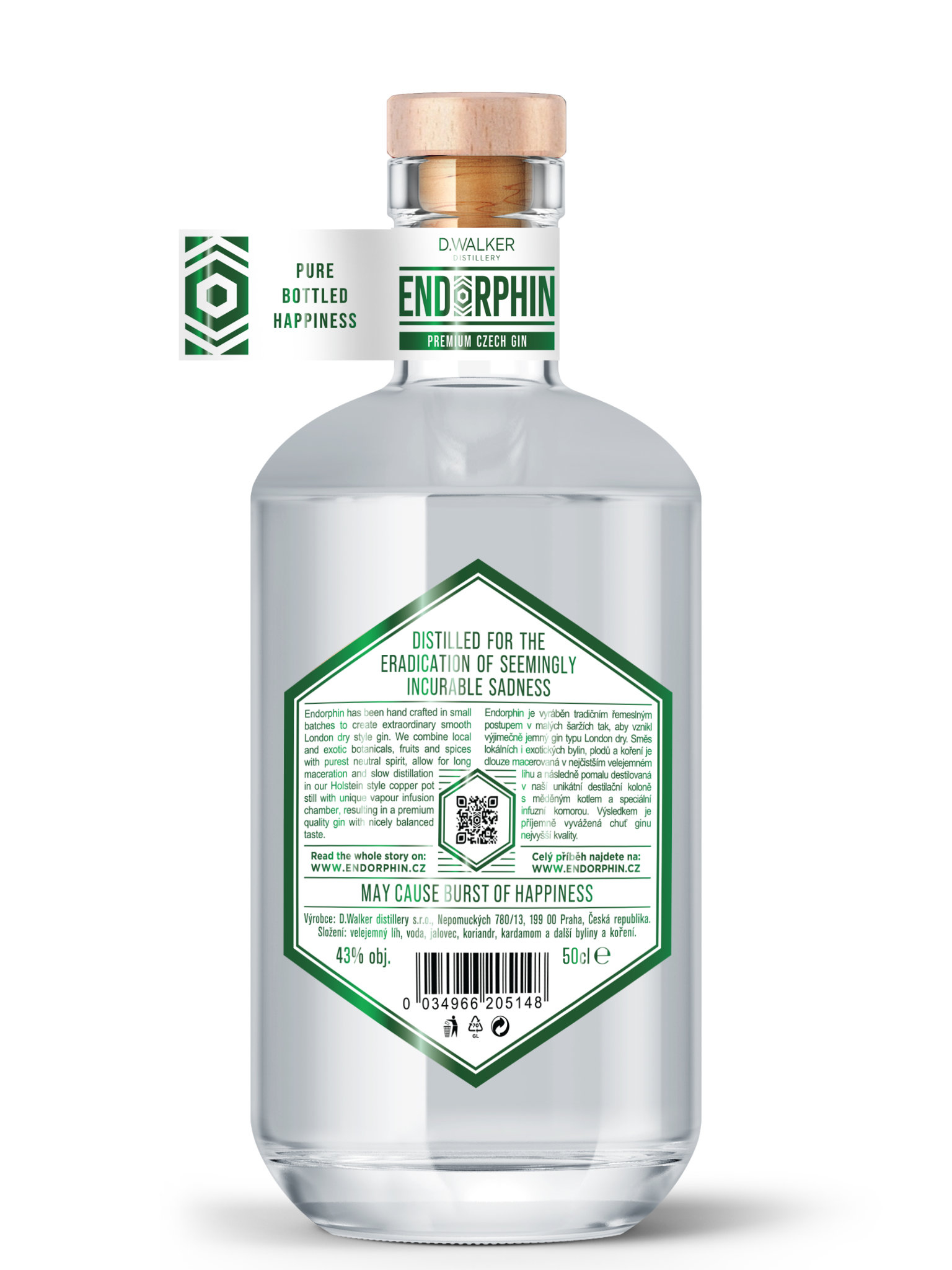 Endorphin gin Endorphin Lemon Demon Gin 43% 0,5l