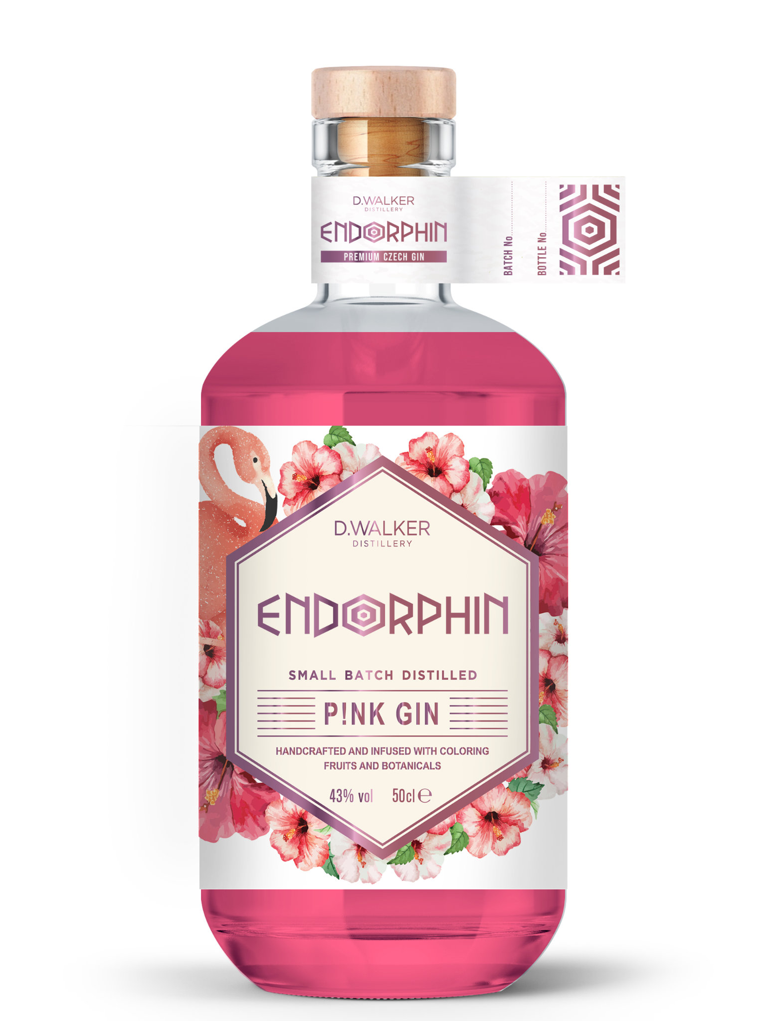 Levně Endorphin gin Endorphin Pink Gin 43% 0,5l