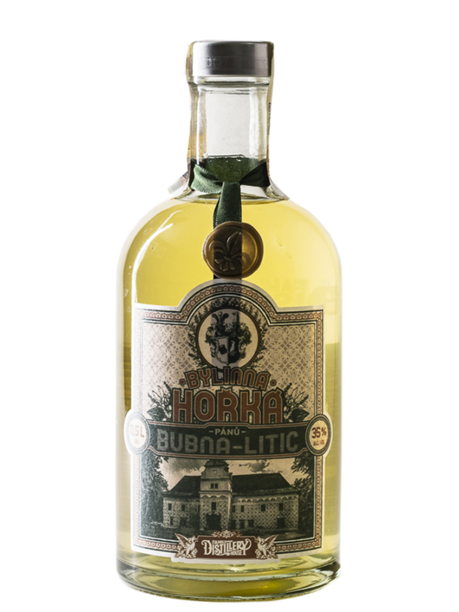 Levně Family Distillery House FD House Bylinná hořká pánů Bubna–Litic 35% 0,5l