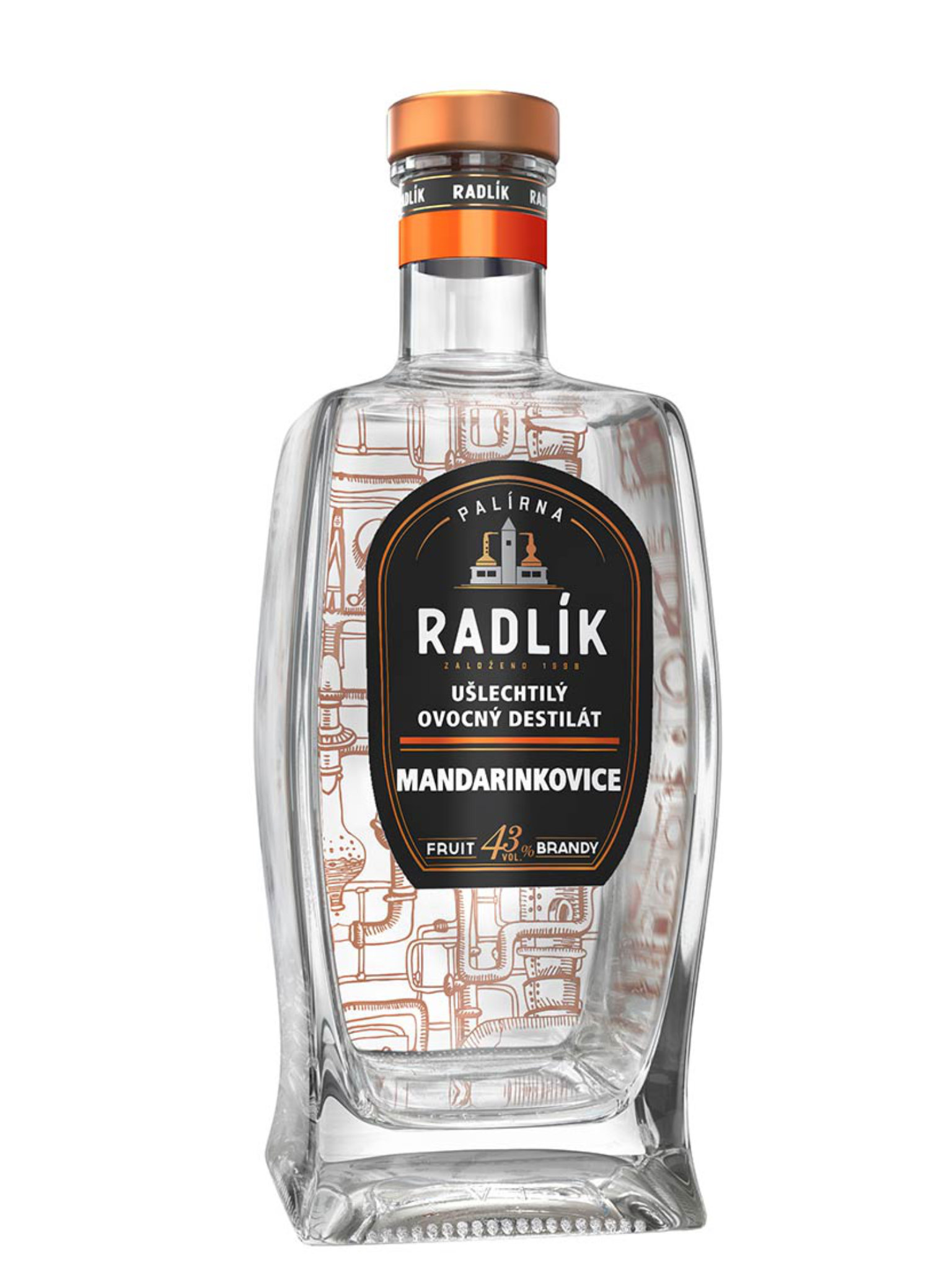 Levně Palírna Radlík Radlík Mandarinkovice 43% 0,5l