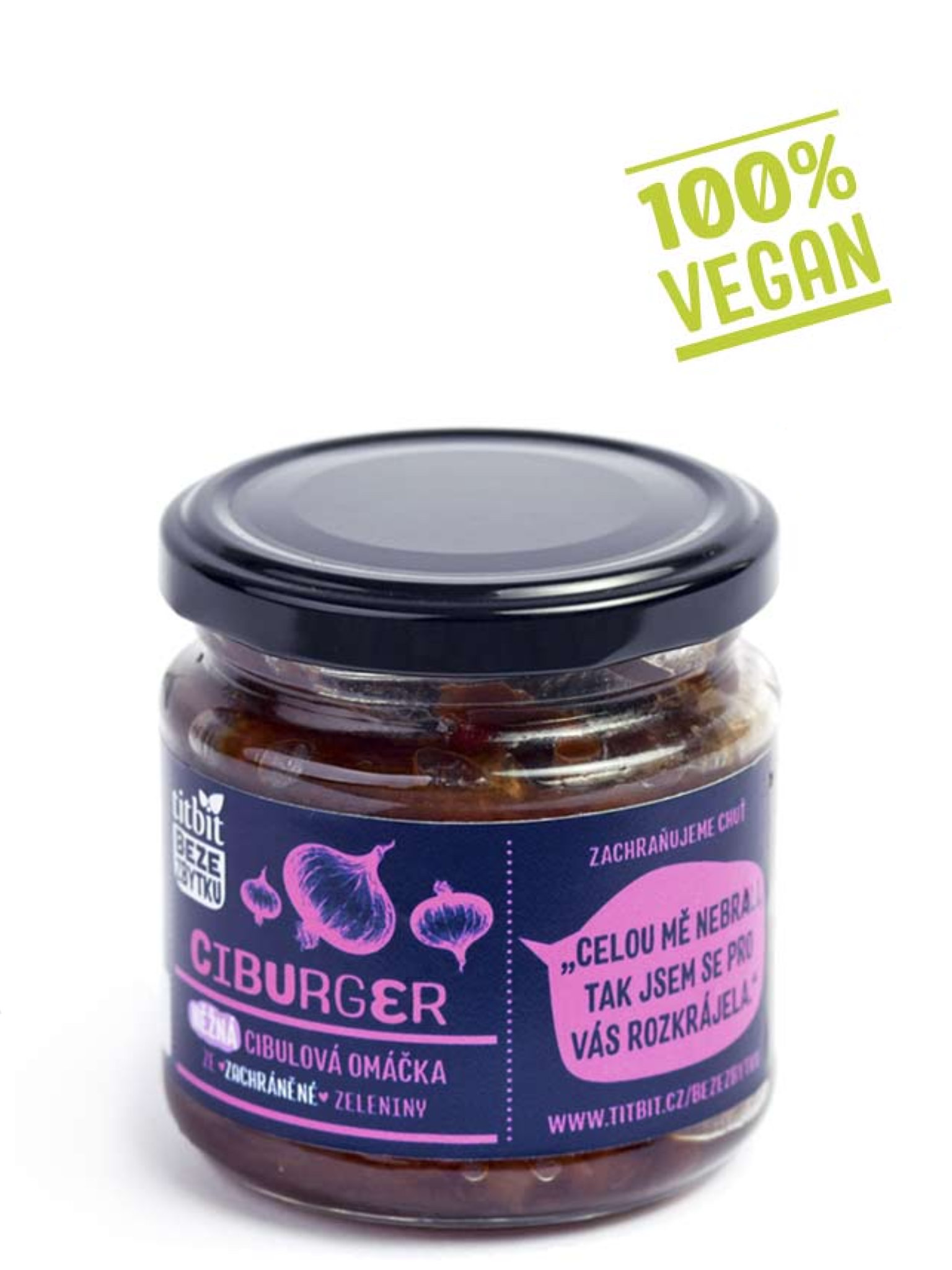 Titbit Ciburger vegan – cibulové chutney