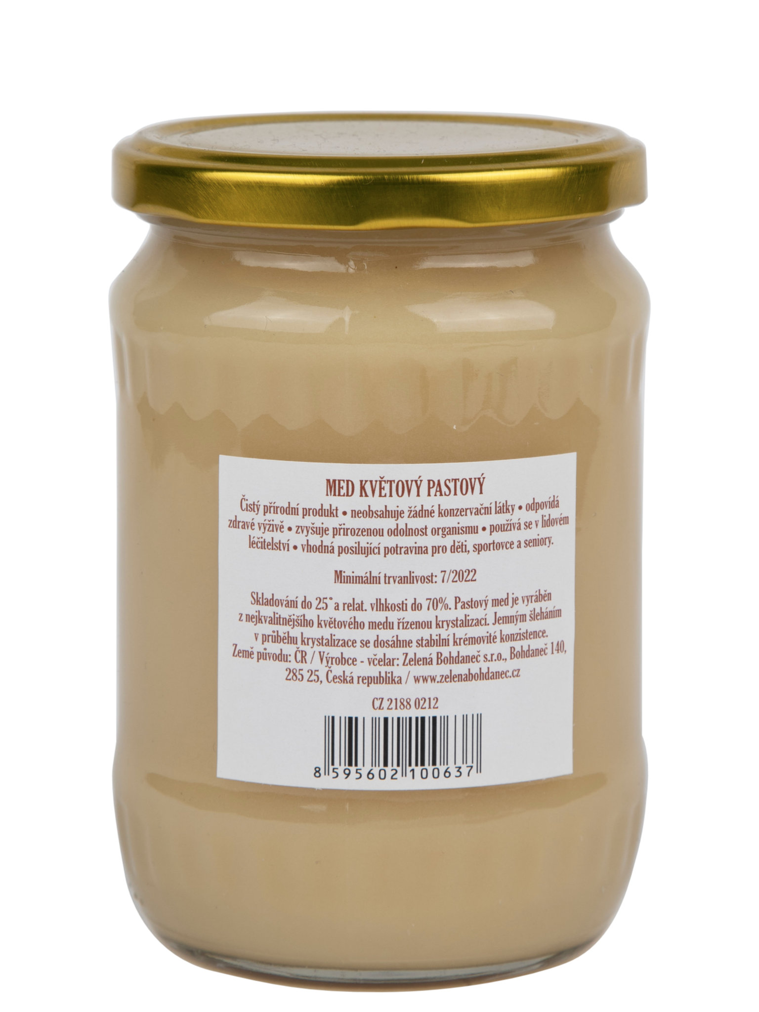 Agnes Zelená Bohdaneč Agnes Med Květový pastový 750g