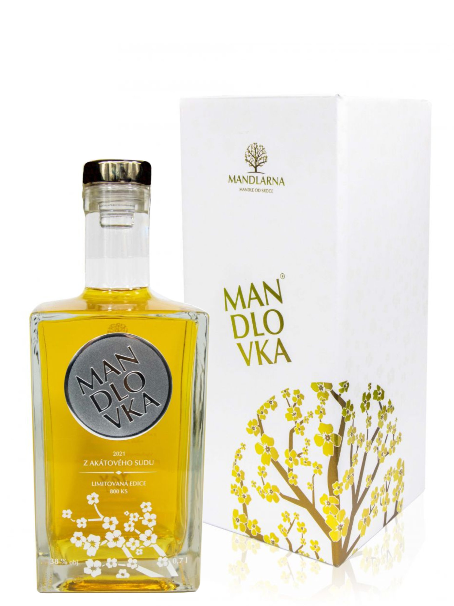 Hustopečská mandlárna Mandlovka z akátového sudu 38,5% 0,7l – foto produktu