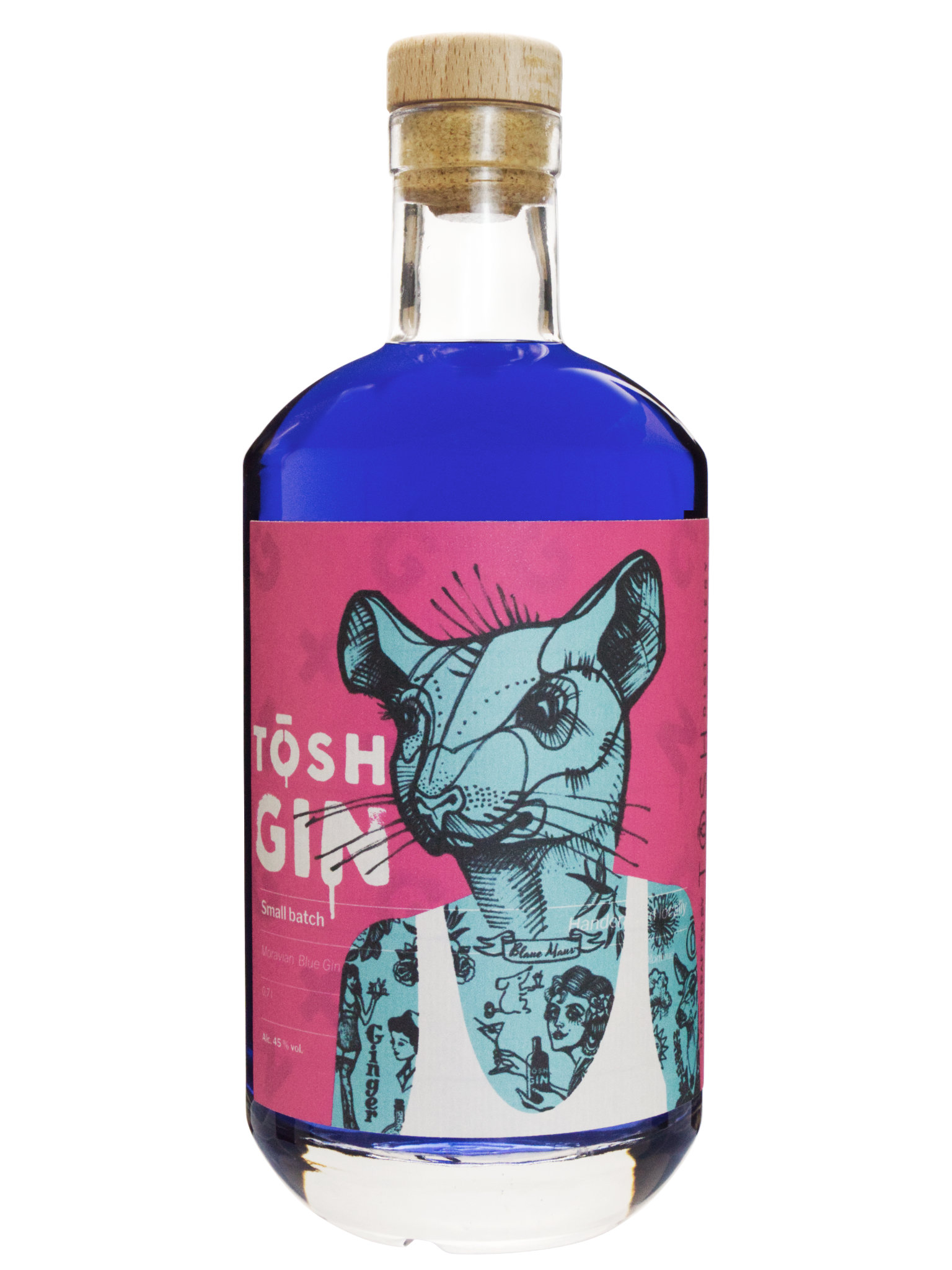 TŌSH Distillery Olomouc Tosh Modrý Gin 45% 0,7l