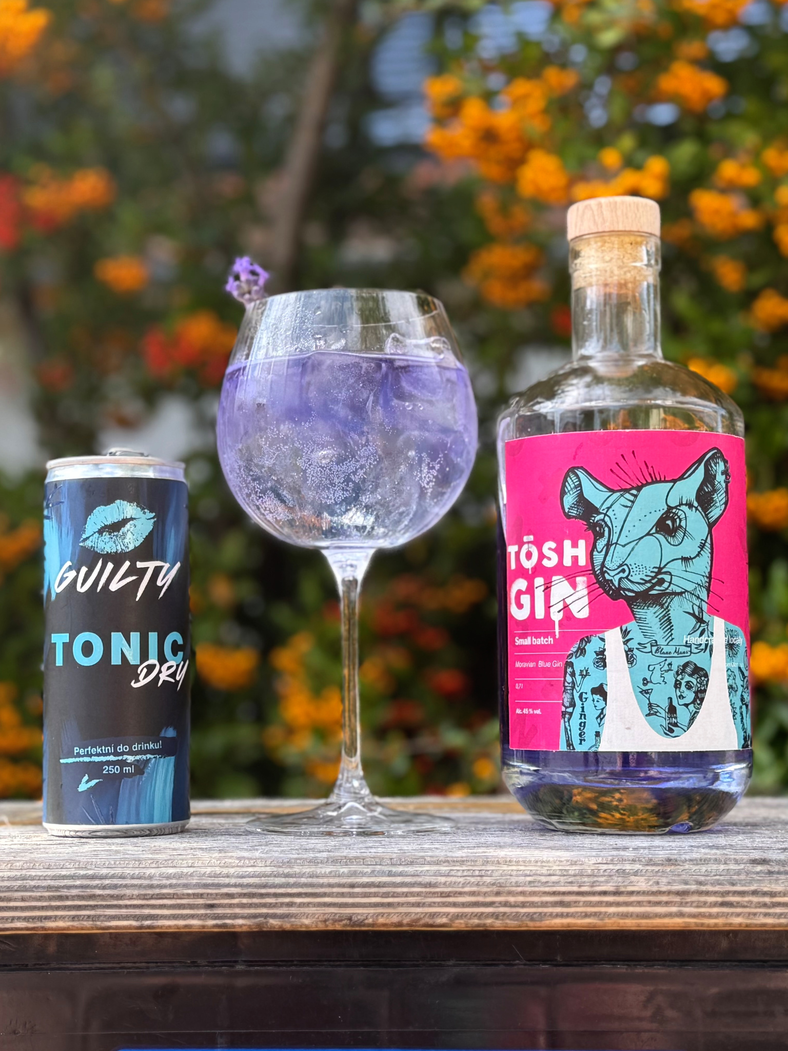 TŌSH Distillery Olomouc Tosh Modrý Gin 45% 0,7l