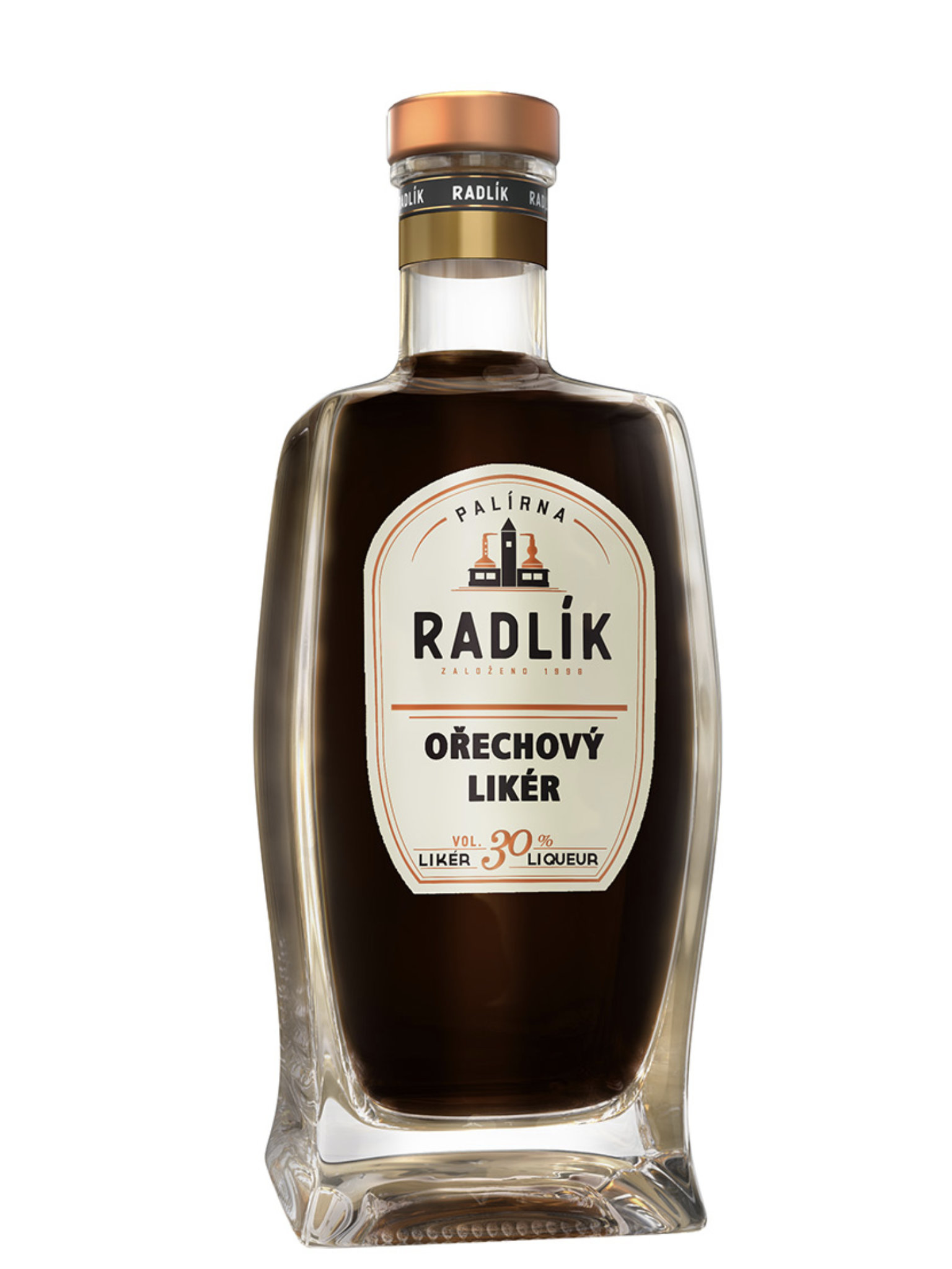 Levně Palírna Radlík Radlík Ořechový likér ve vínovici 30% 0,5l