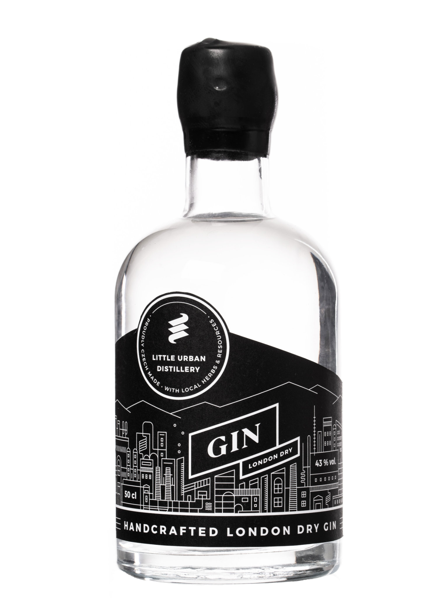 Levně Little Urban Distillery Little Urban London Dry Gin 43% 0,5l