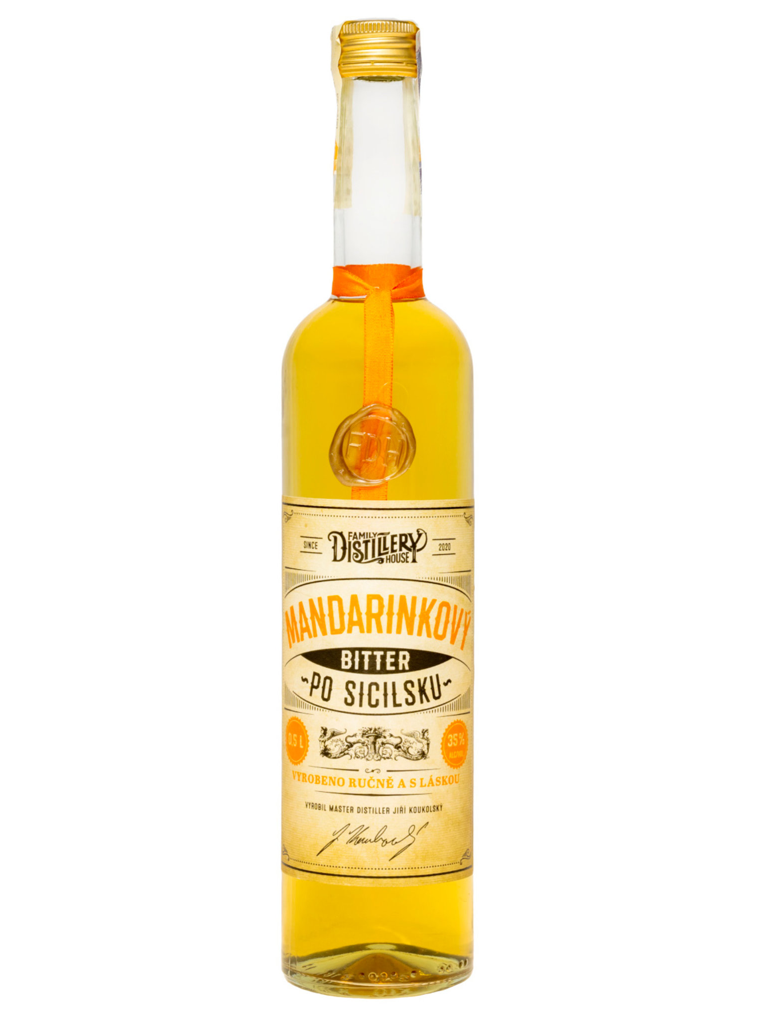 Family Distillery House FD House Mandarinkový bitter 35% 0,5l