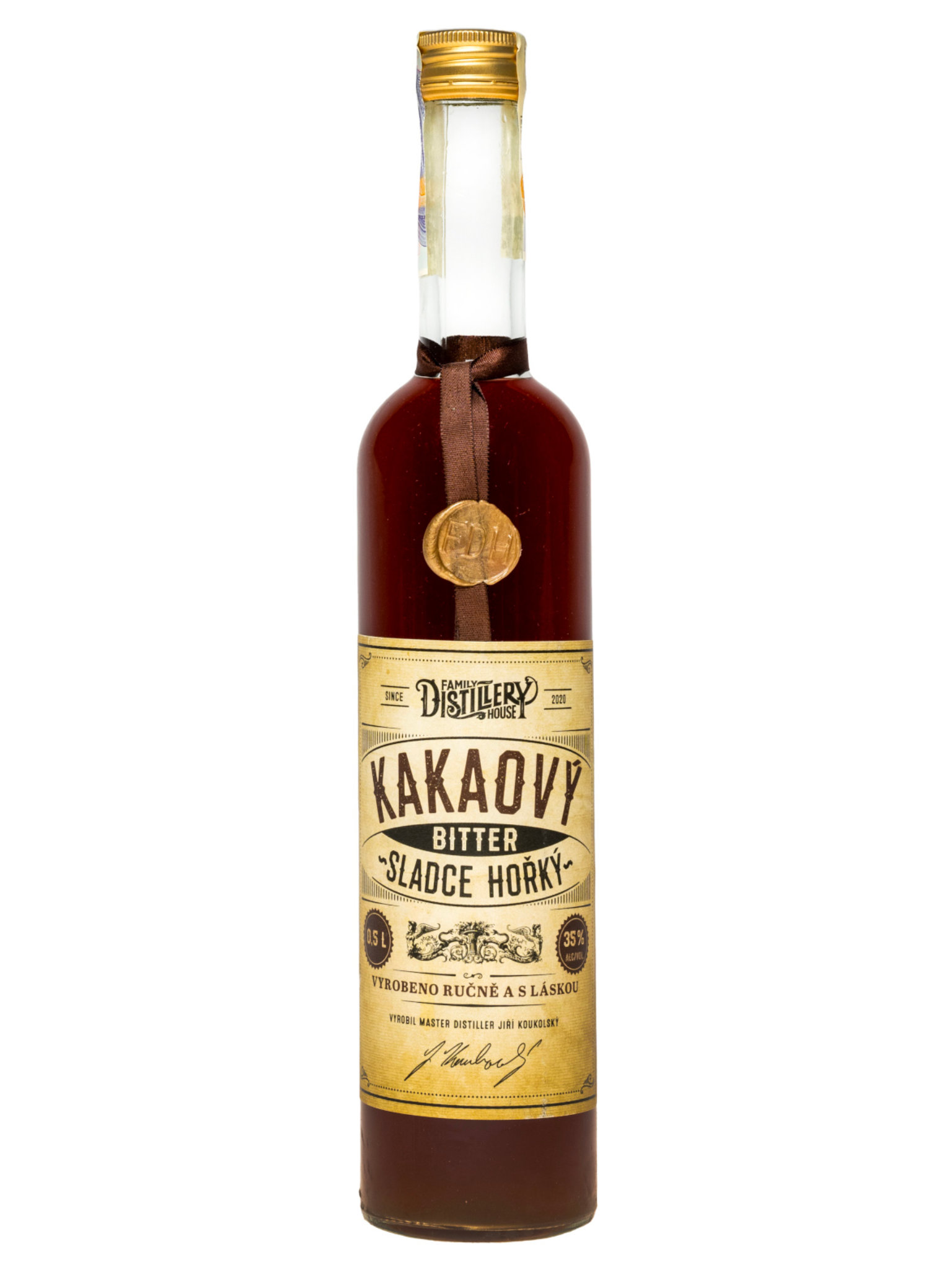 Levně Family Distillery House FD House Kakaový bitter 35% 0,5l