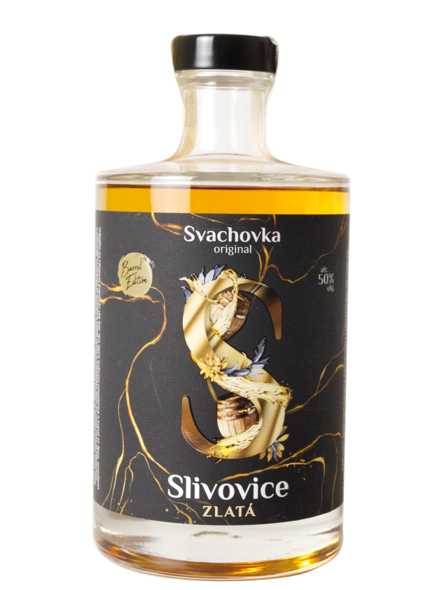 Levně Destilérka Svach (Svachovka) Zlatá Slivovice Svach 50% 0,5l