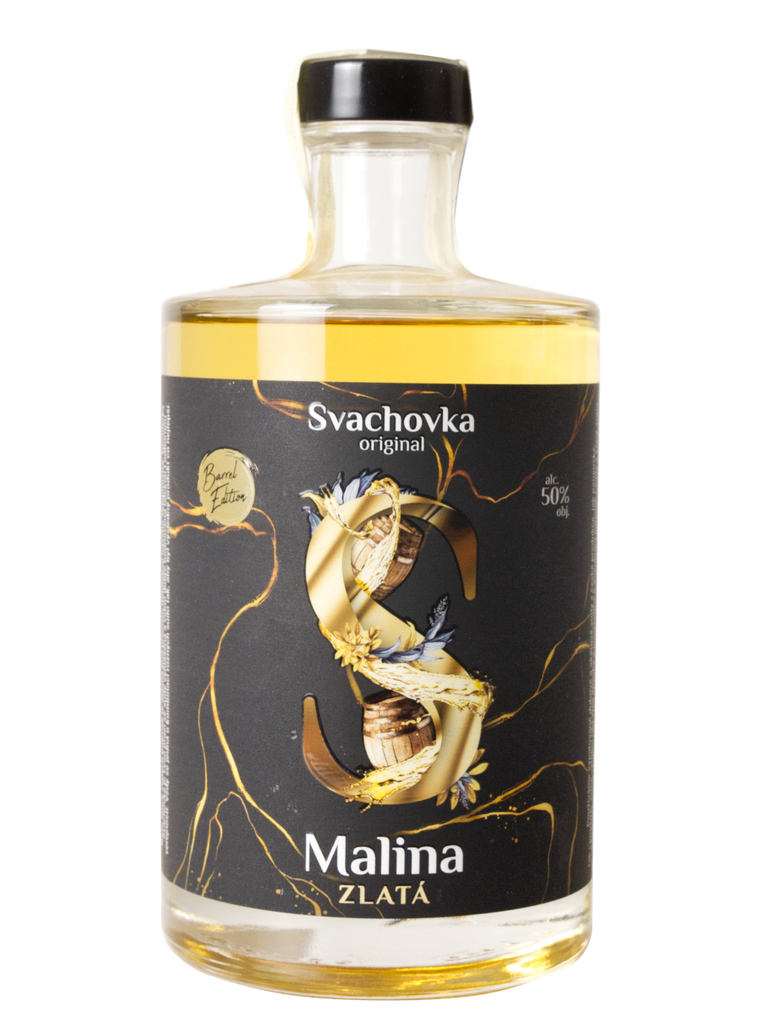 Levně Destilérka Svach (Svachovka) Zlatá Malina Svach 50% 0,5l