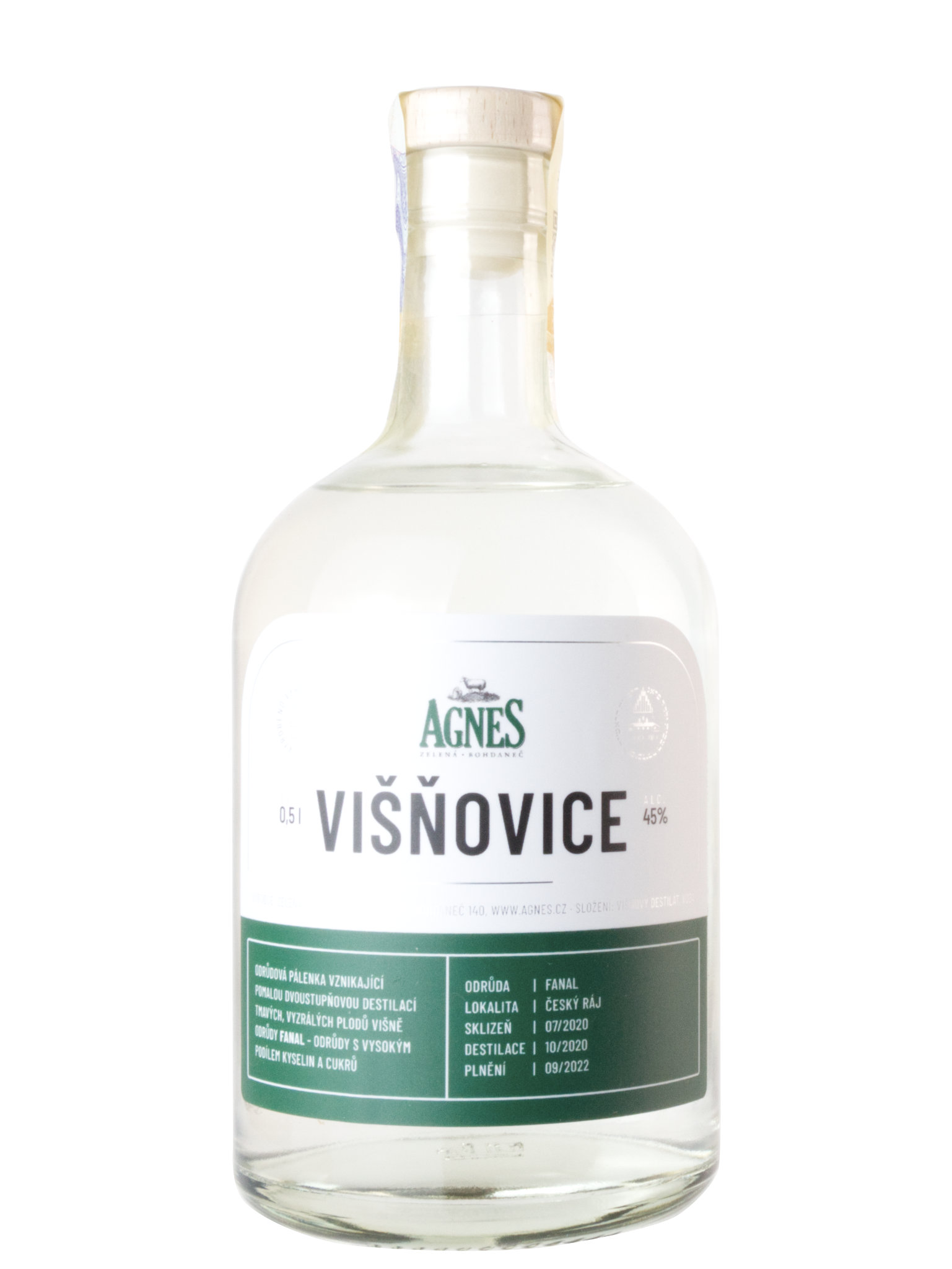 Levně Agnes Zelená Bohdaneč Agnes Višňovice Fanal 45% 0,5l