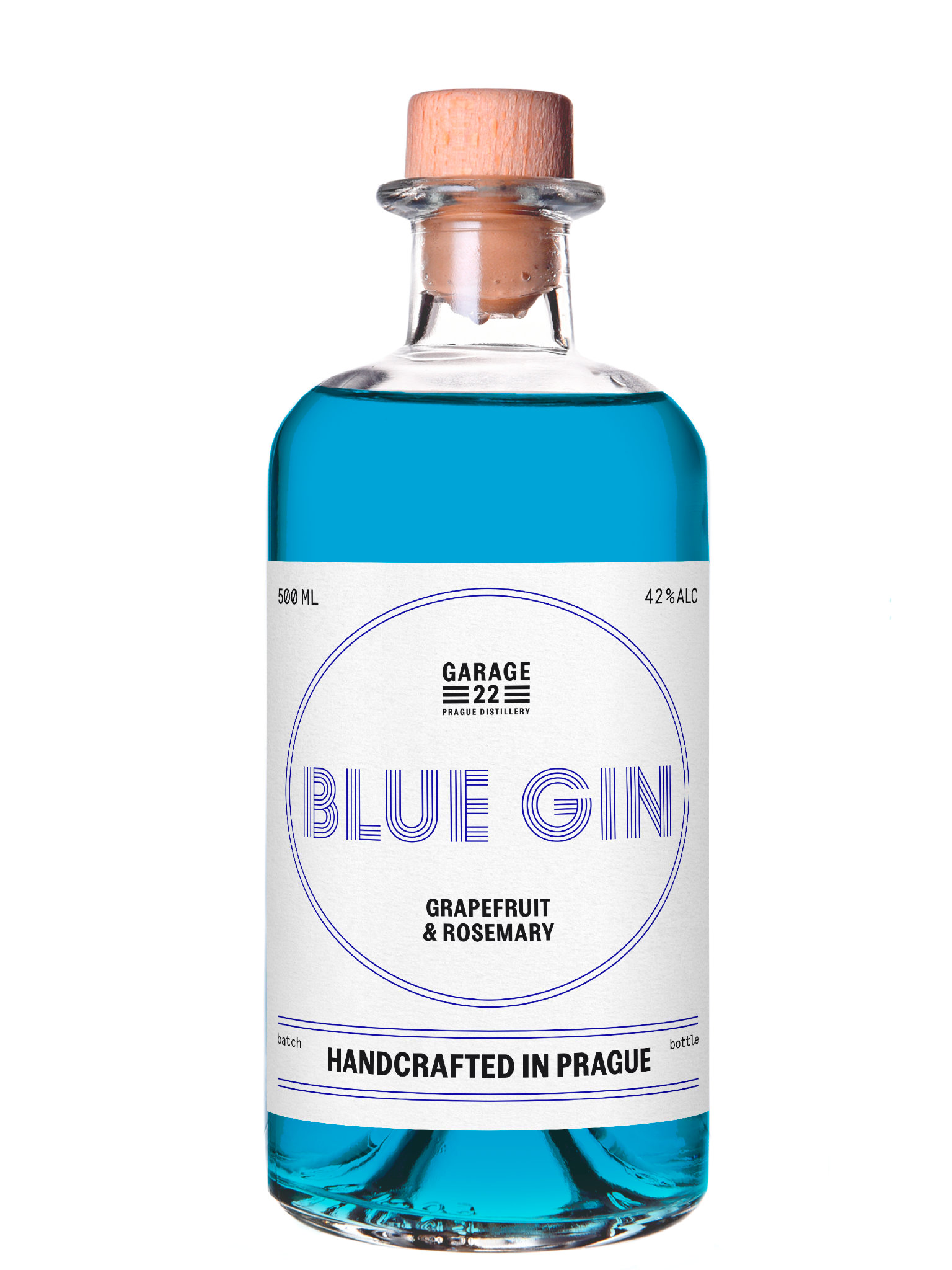 Levně Garage 22 BLUE GIN 42% 0,5l