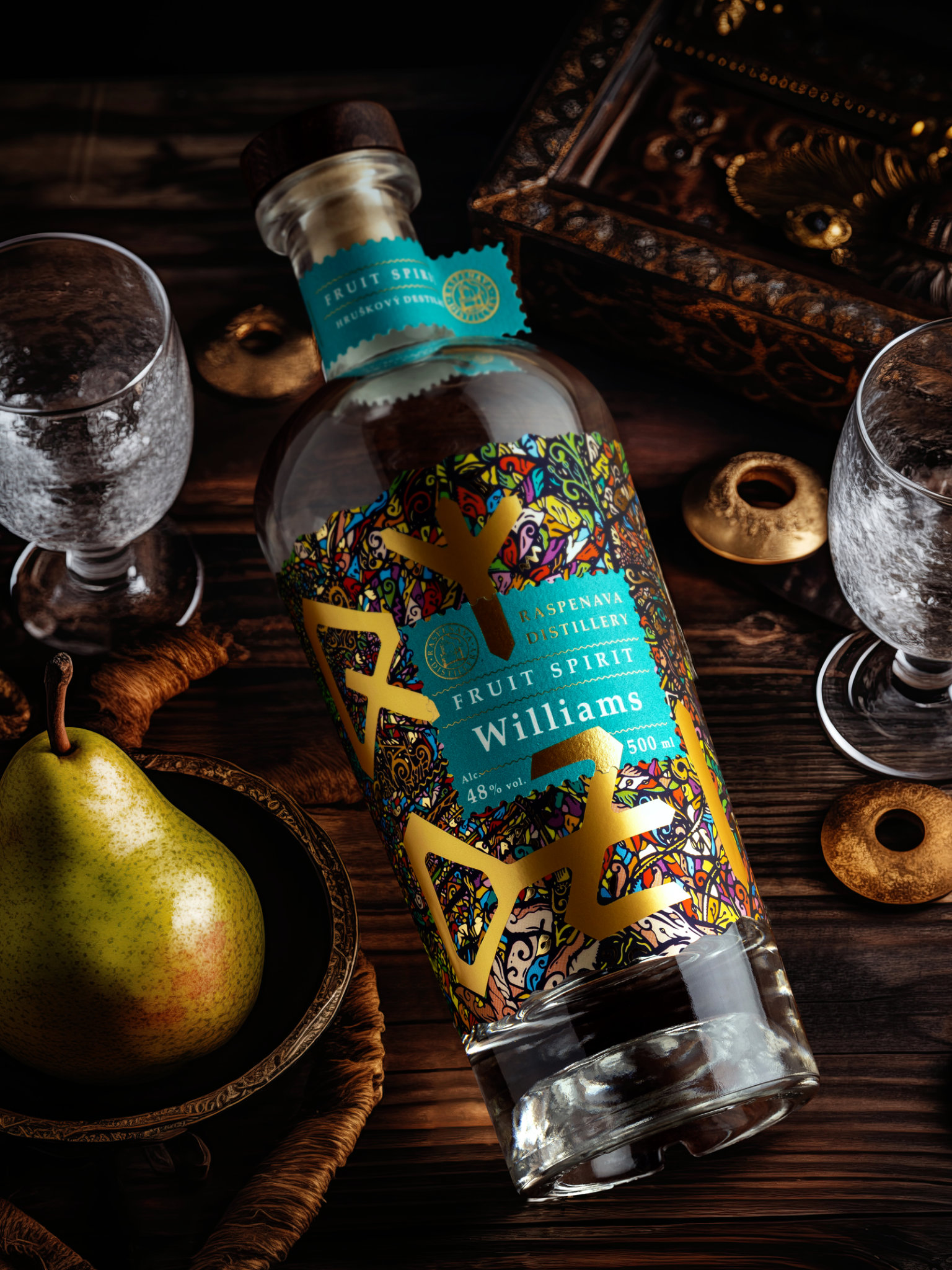 Raspenava distillery Raspenava Hruškovice Williams 48% 0,5l (obrázek 4)