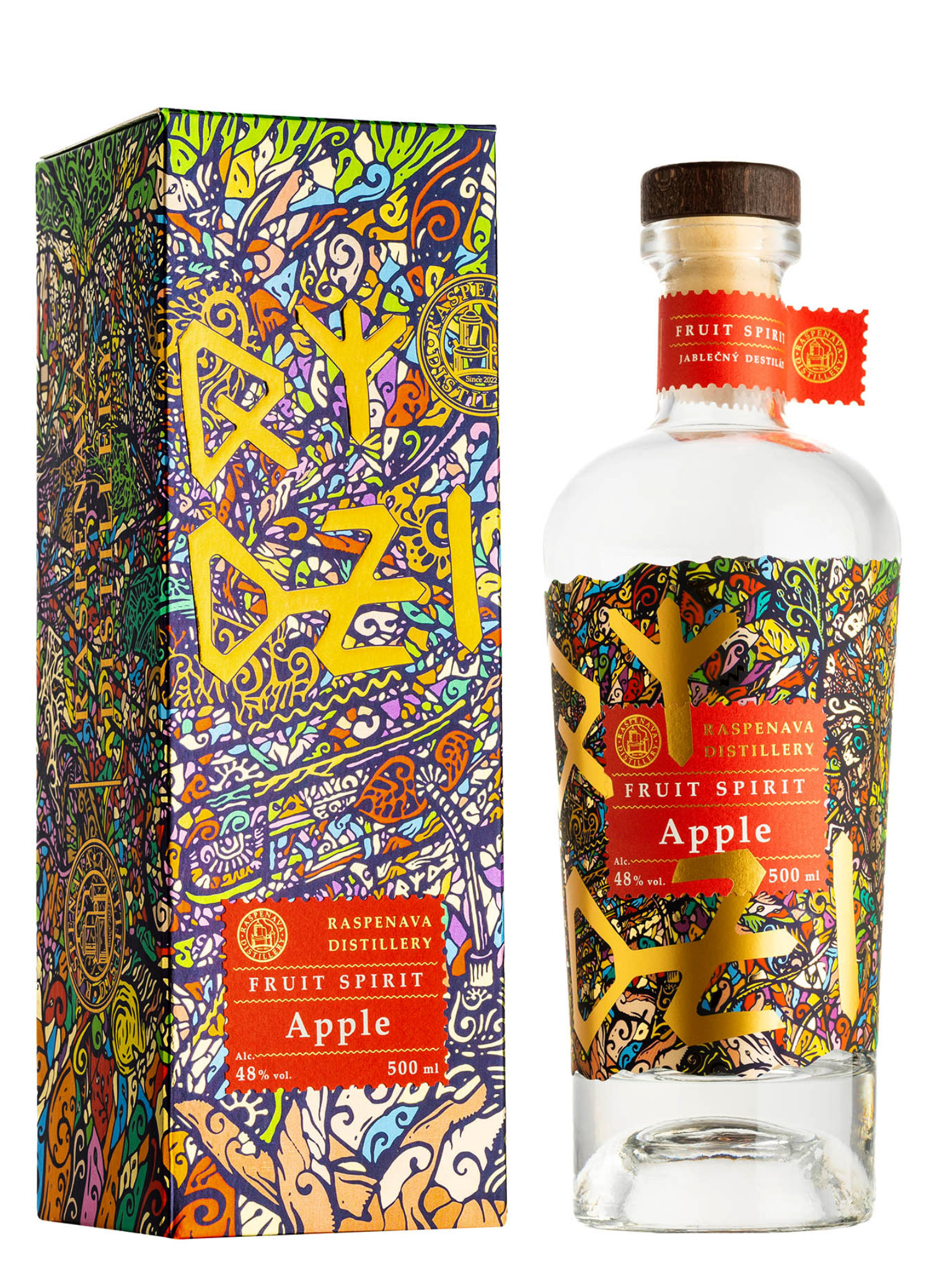 Fruit Spirit Apple 0,5l 48% (holá láhev)