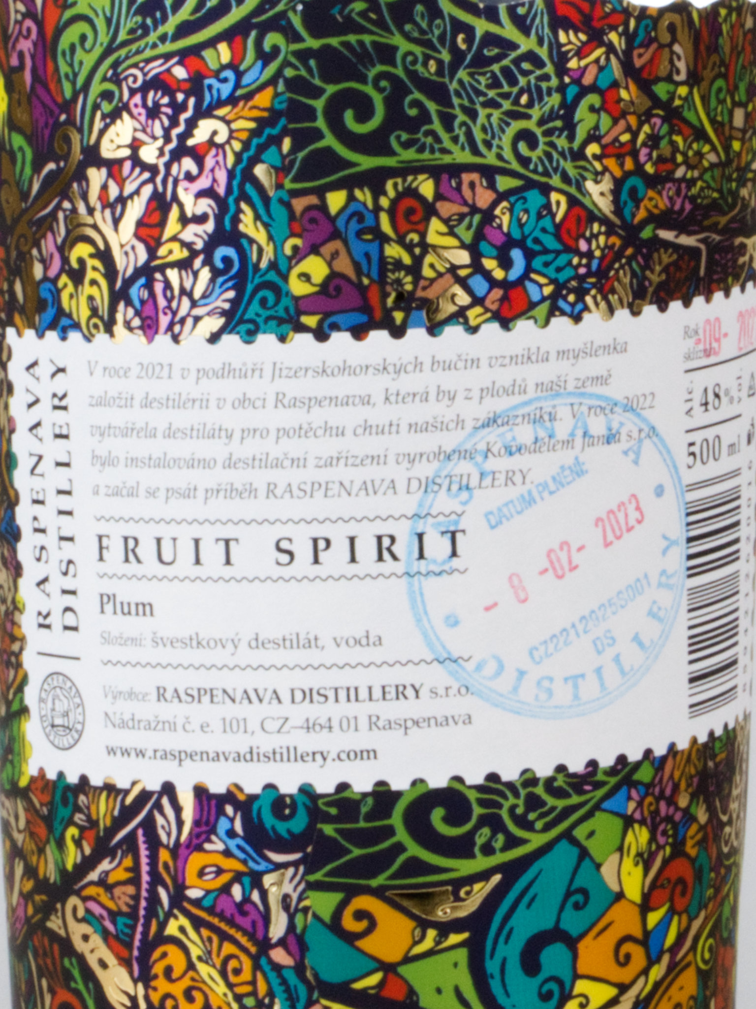 Raspenava distillery Raspenava Slivovice 48% 0,5l (obrázek 5)