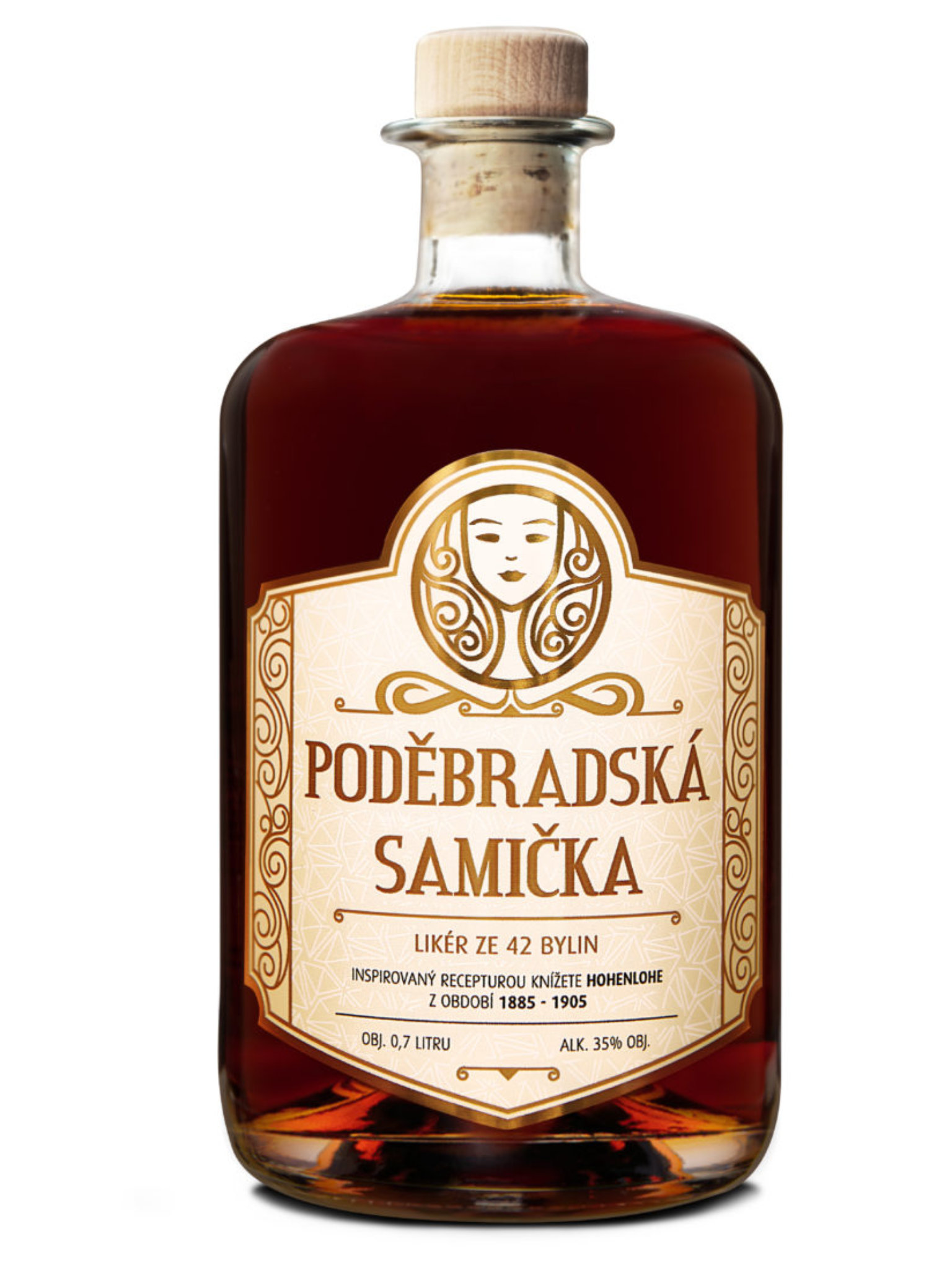 Levně Poděbradská samička 35% 0,7l