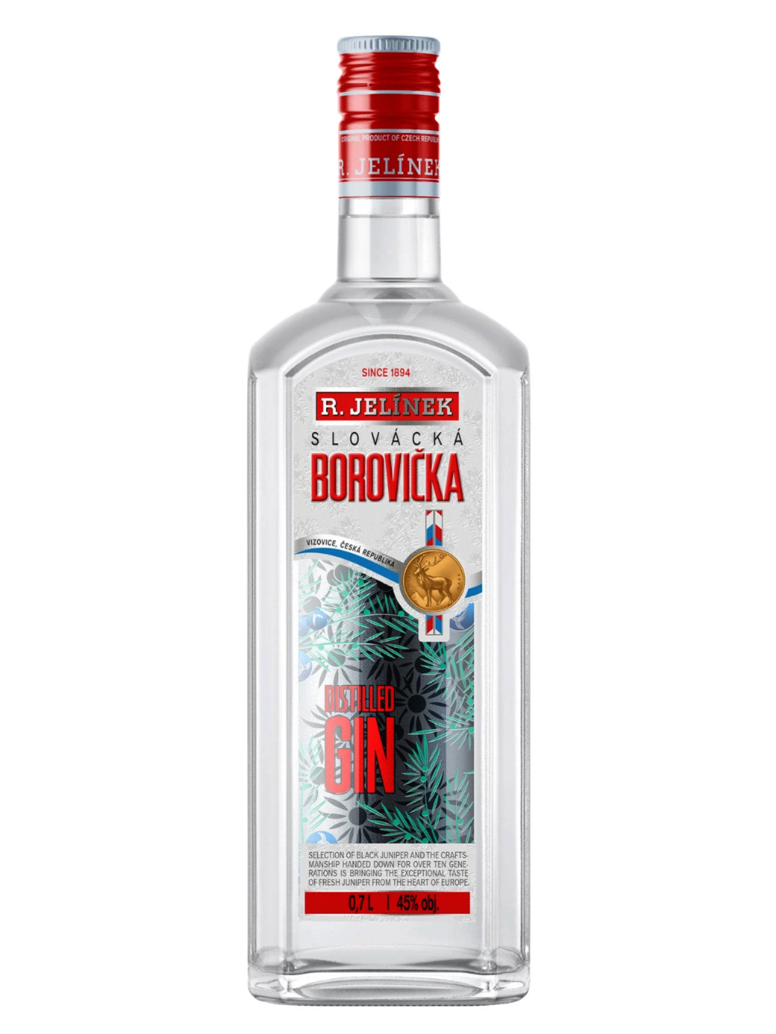 Rudolf Jelínek Slovácká borovička 45% 0,7l