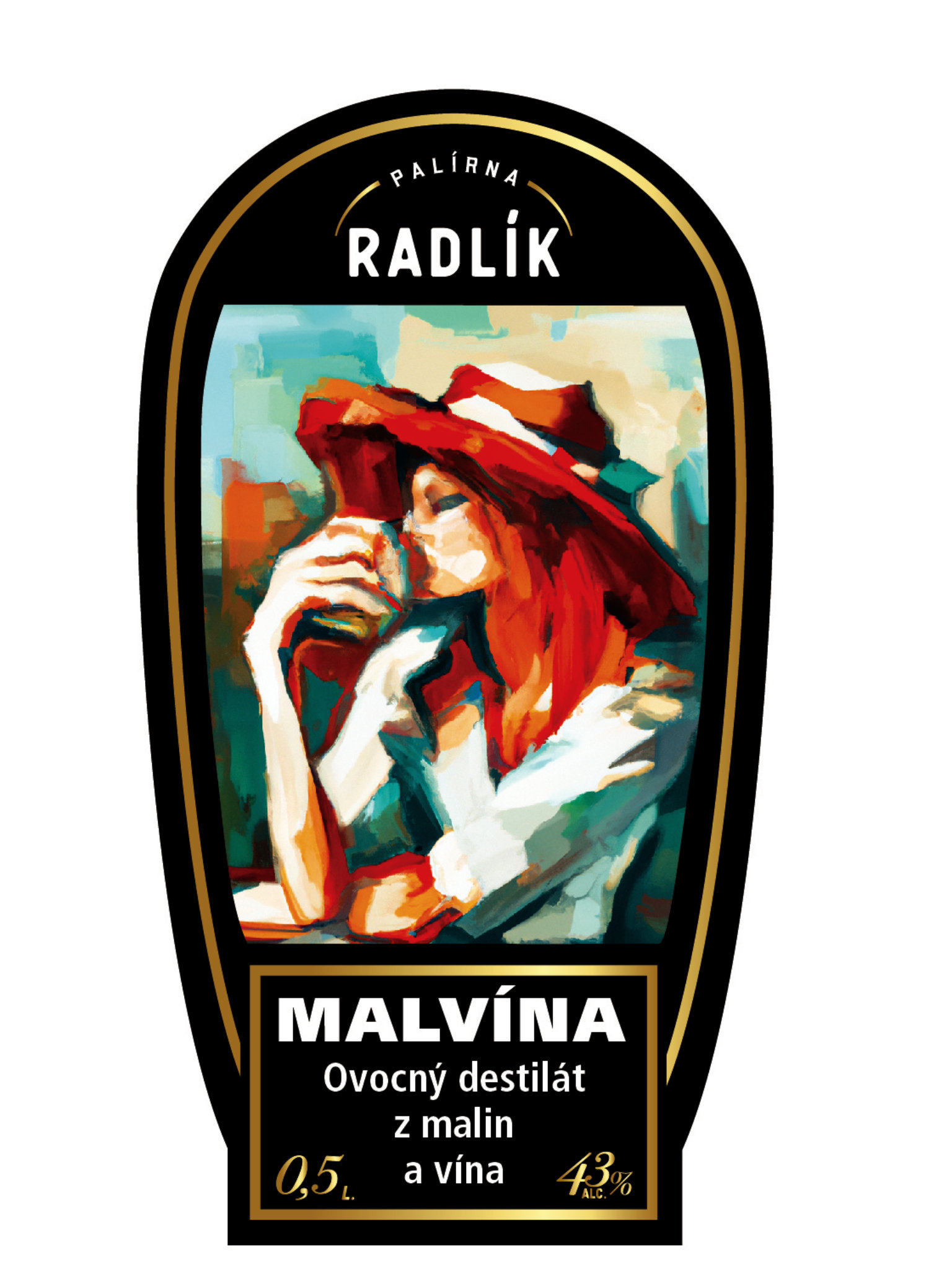Palírna Radlík Radlík Malvína 43% 0,5l
