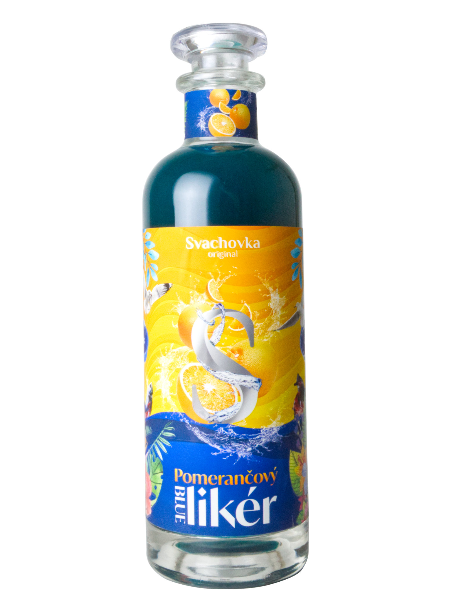 Levně Destilérka Svach (Svachovka) Svachovka BLUE Pomerančový likér 20% 0,5l