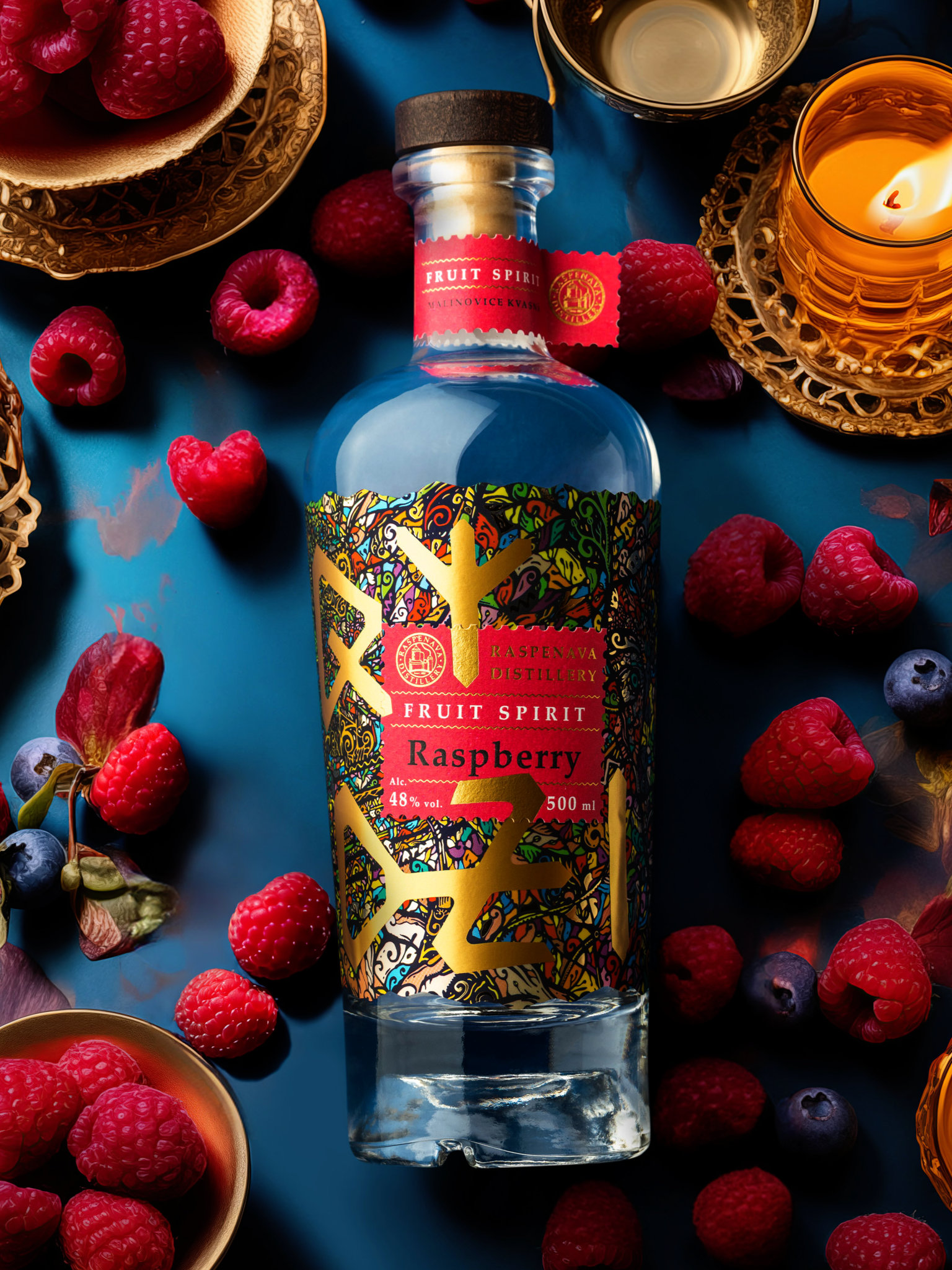 Raspenava distillery Raspenava Malinovice 48% 0,5l