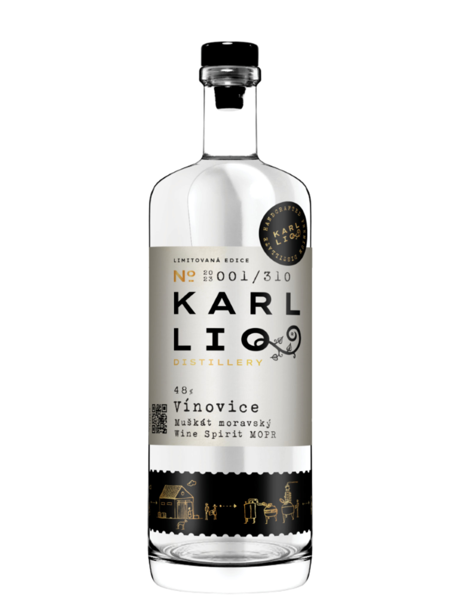 Levně KarlLIQ distillery Karlliq Vínovice MOPR 48% 0,5l