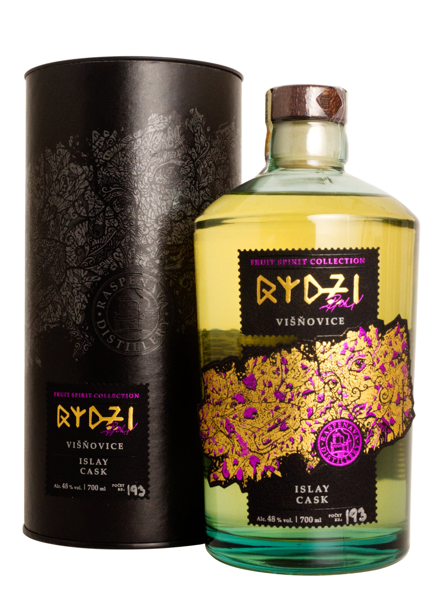 Levně Raspenava distillery Raspenava Višňovice ze sudu po Islay whisky 48% 0,7l