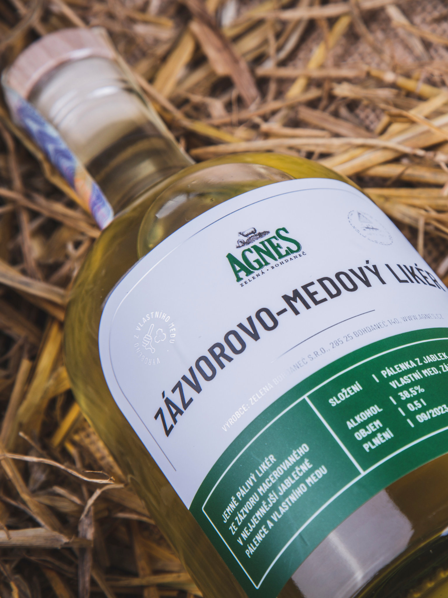 Agnes Zelená Bohdaneč Agnes Zázvorovo-medový likér 38,5% 0,5l