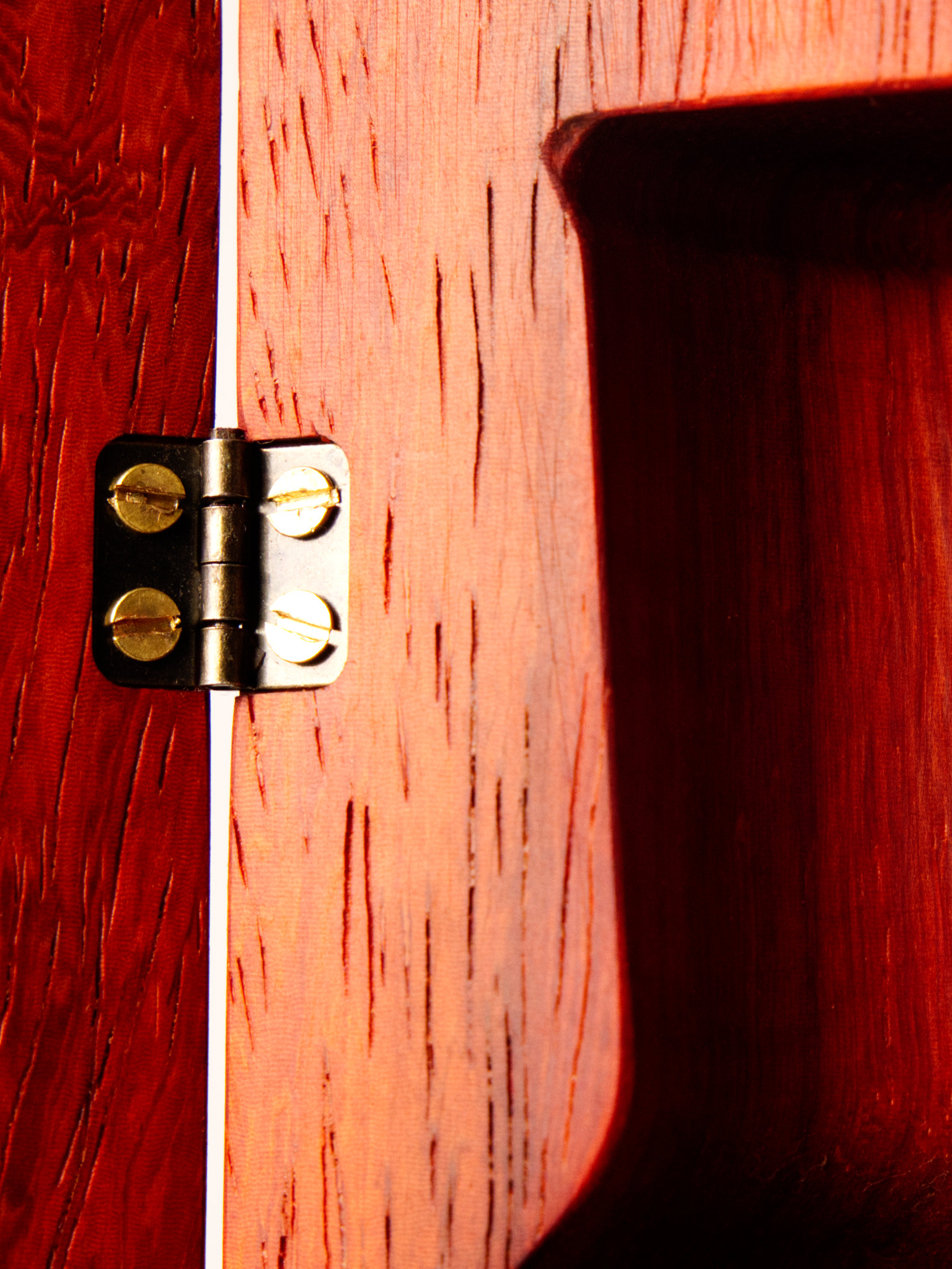 Hcrystal Luxusní dřevěné pouzdro se skleničkou – Tvarovaný Africký padouk