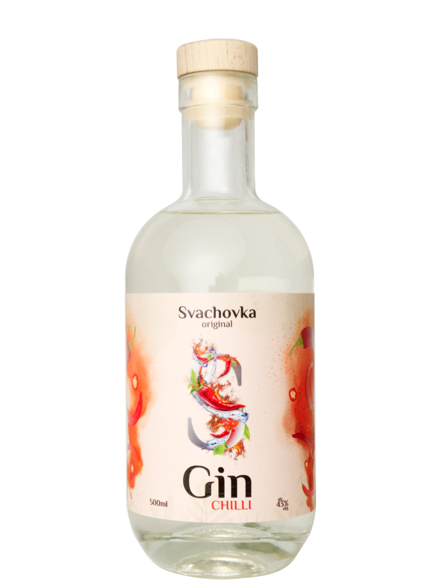 Levně Destilérka Svach (Svachovka) Svachovka Chilli Gin 43% 0,5l