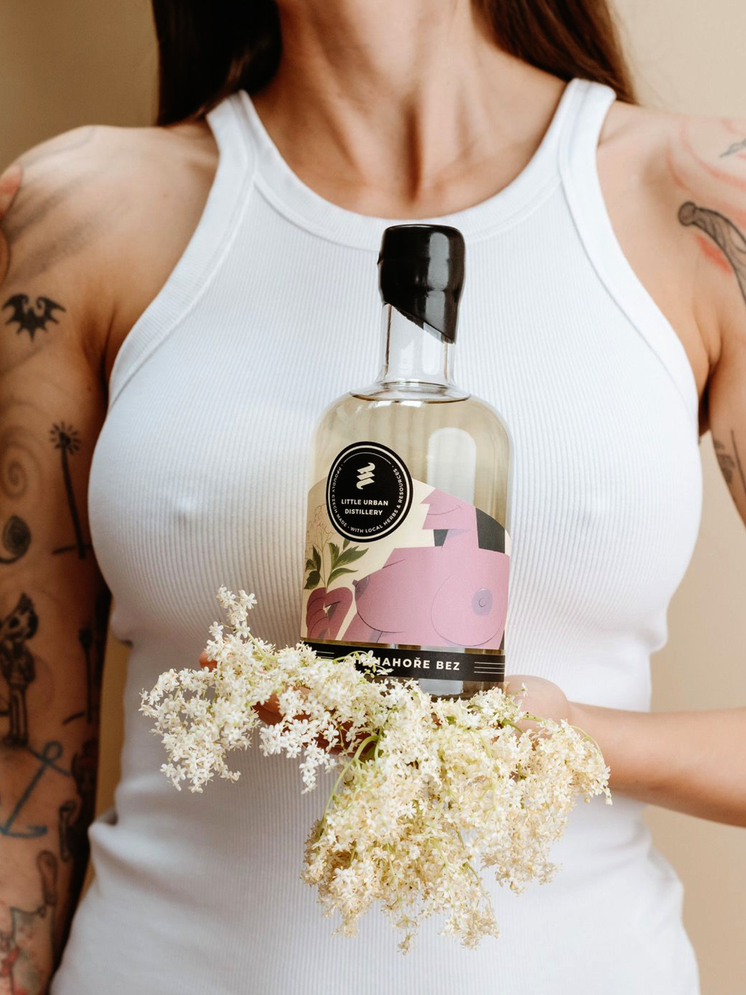 Little Urban Distillery Little Urban Nahoře Bez 43% 0,5l