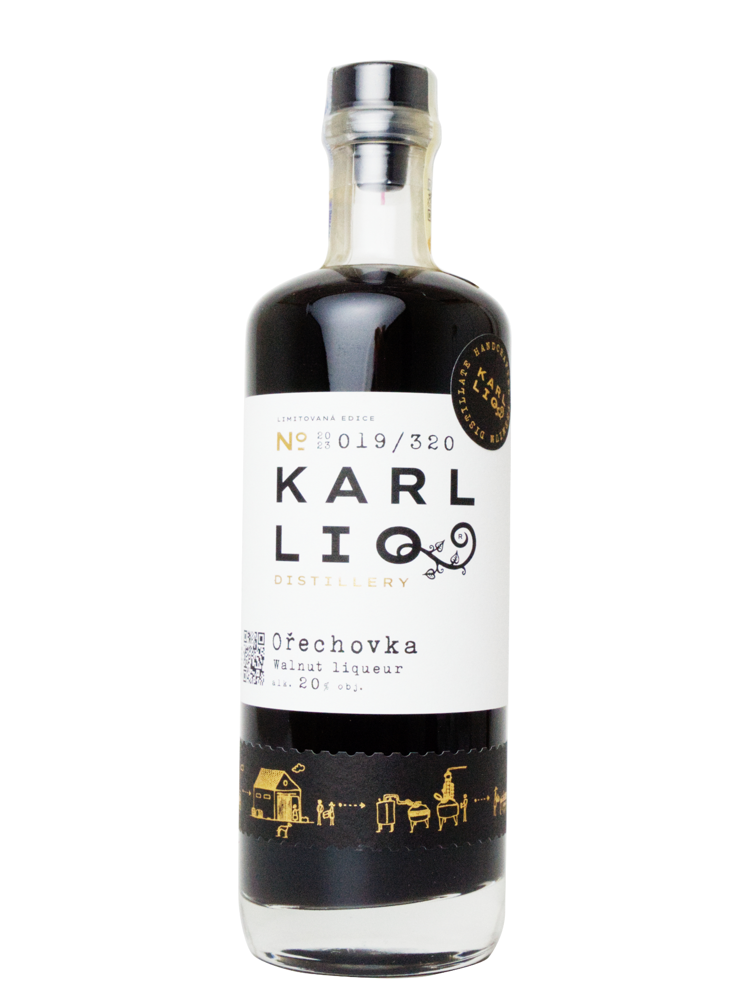 KarlLIQ distillery Karlliq Ořechovka 20% 0,5l