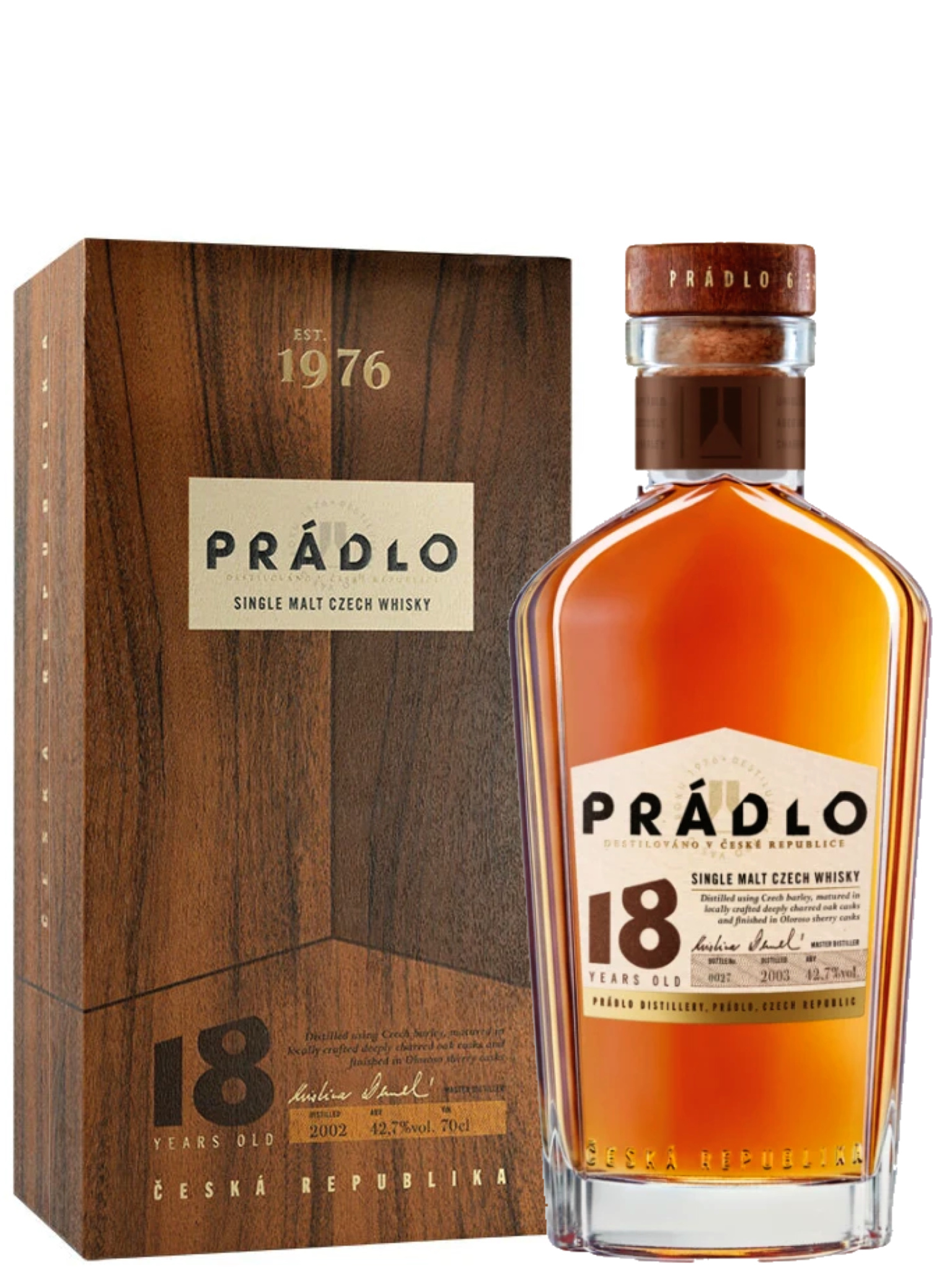 Prádlo Whisky 18yo 42,7% 0,7l