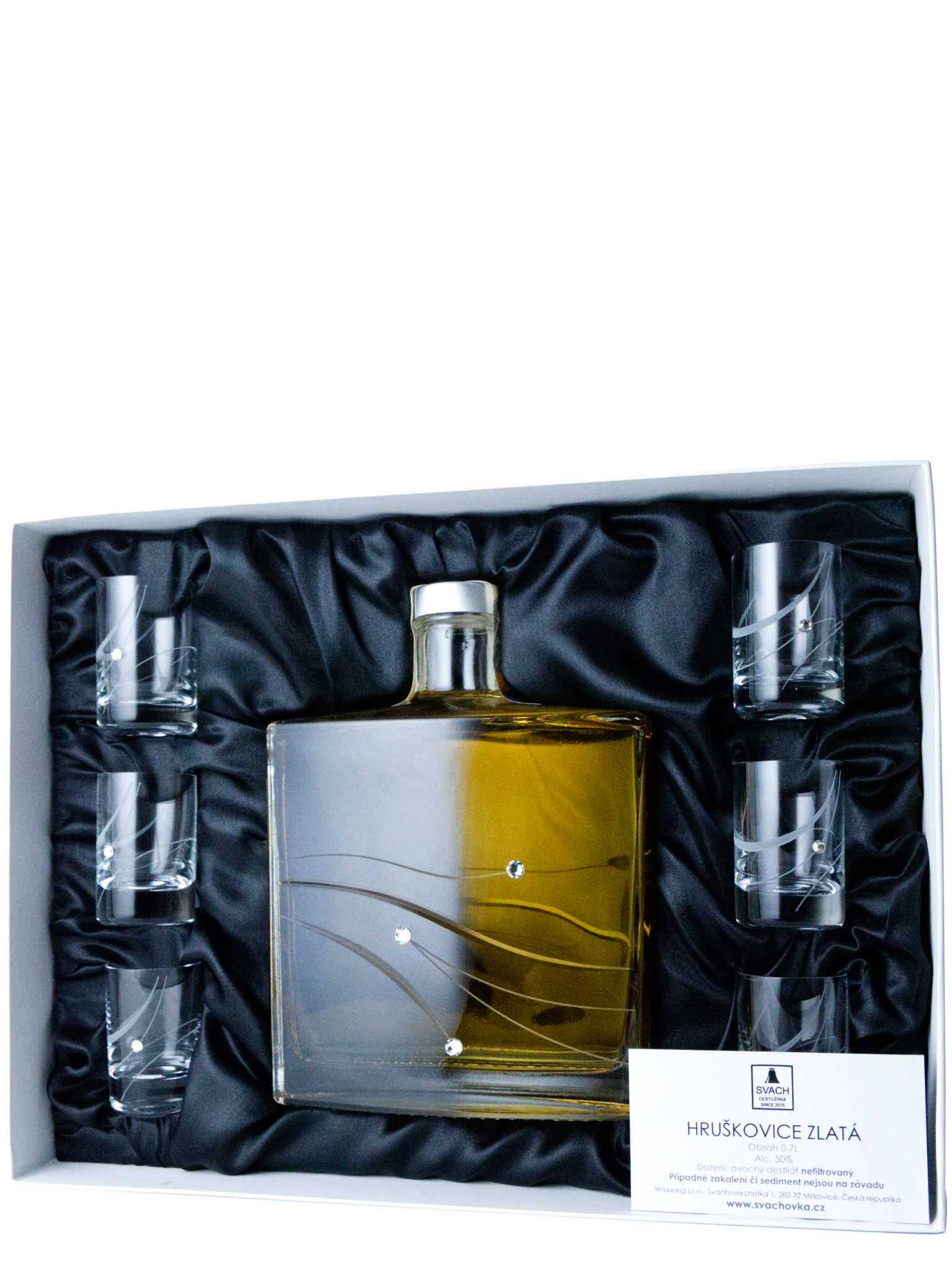 Destilérka Svach (Svachovka) Svachovka Swarovski Zlatá Hruškovice 43% 0,7l