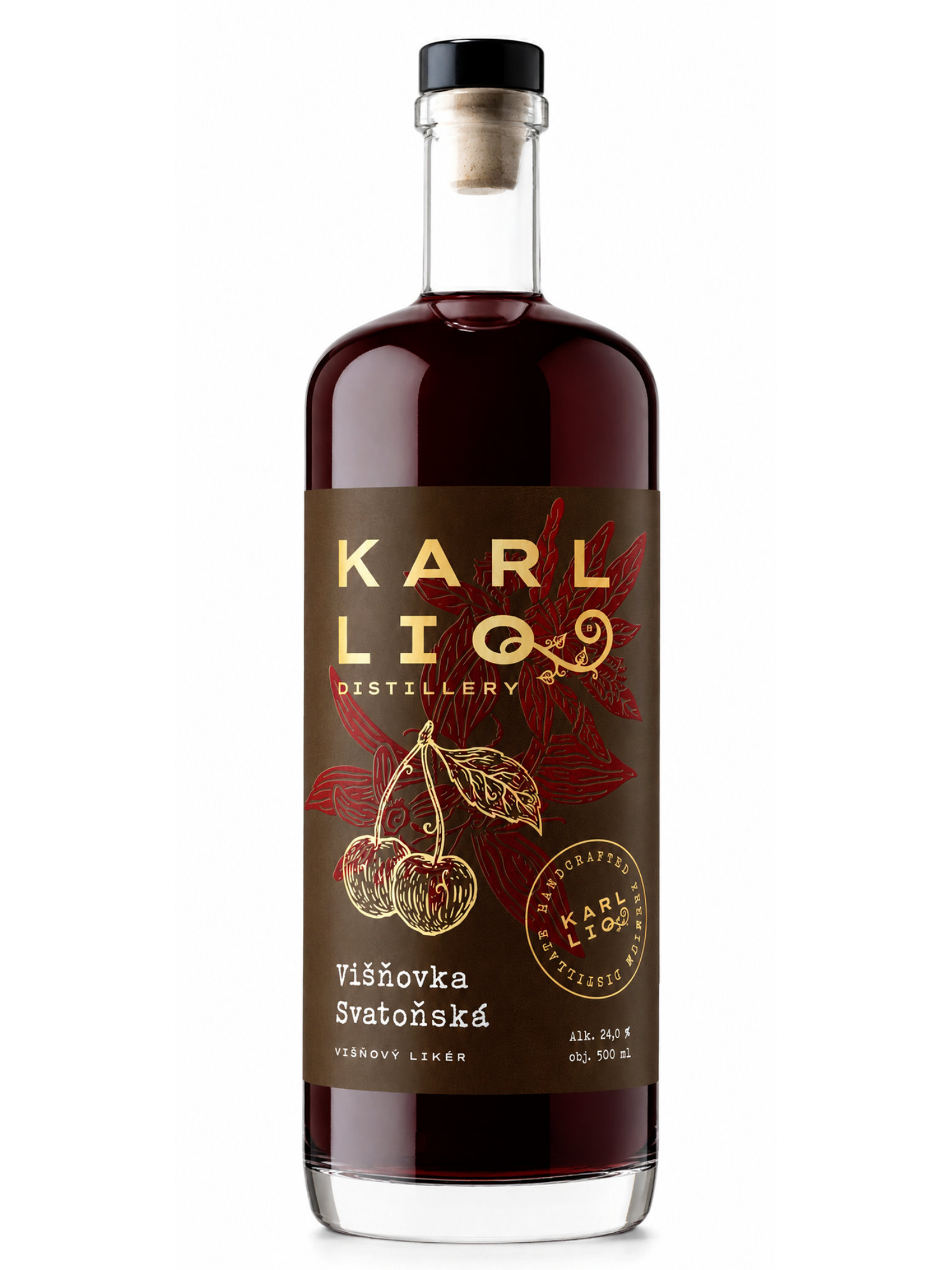 Karl LIQ Višňovka z višňovice 24% 0,5L koupíte na Lihovárek.cz