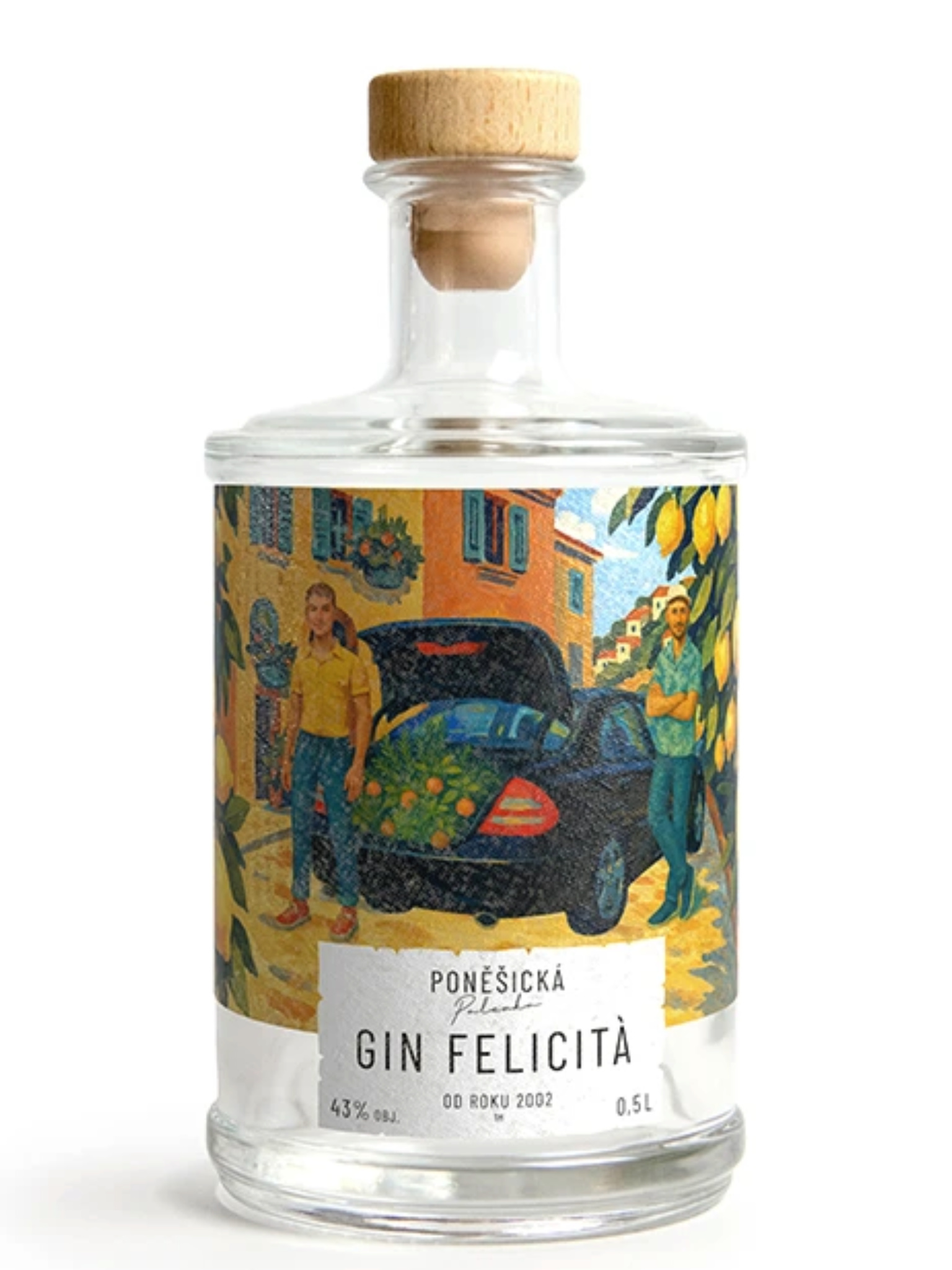Lihovar Poněšice Poněšický Gin Felicità 43% 0,5l