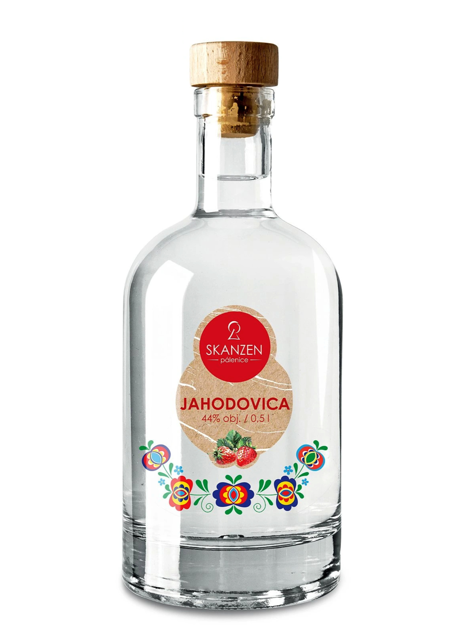 Pálenice Skanzen Modrá Jahodovica ze Skanzenu Modrá 44% 0,5l