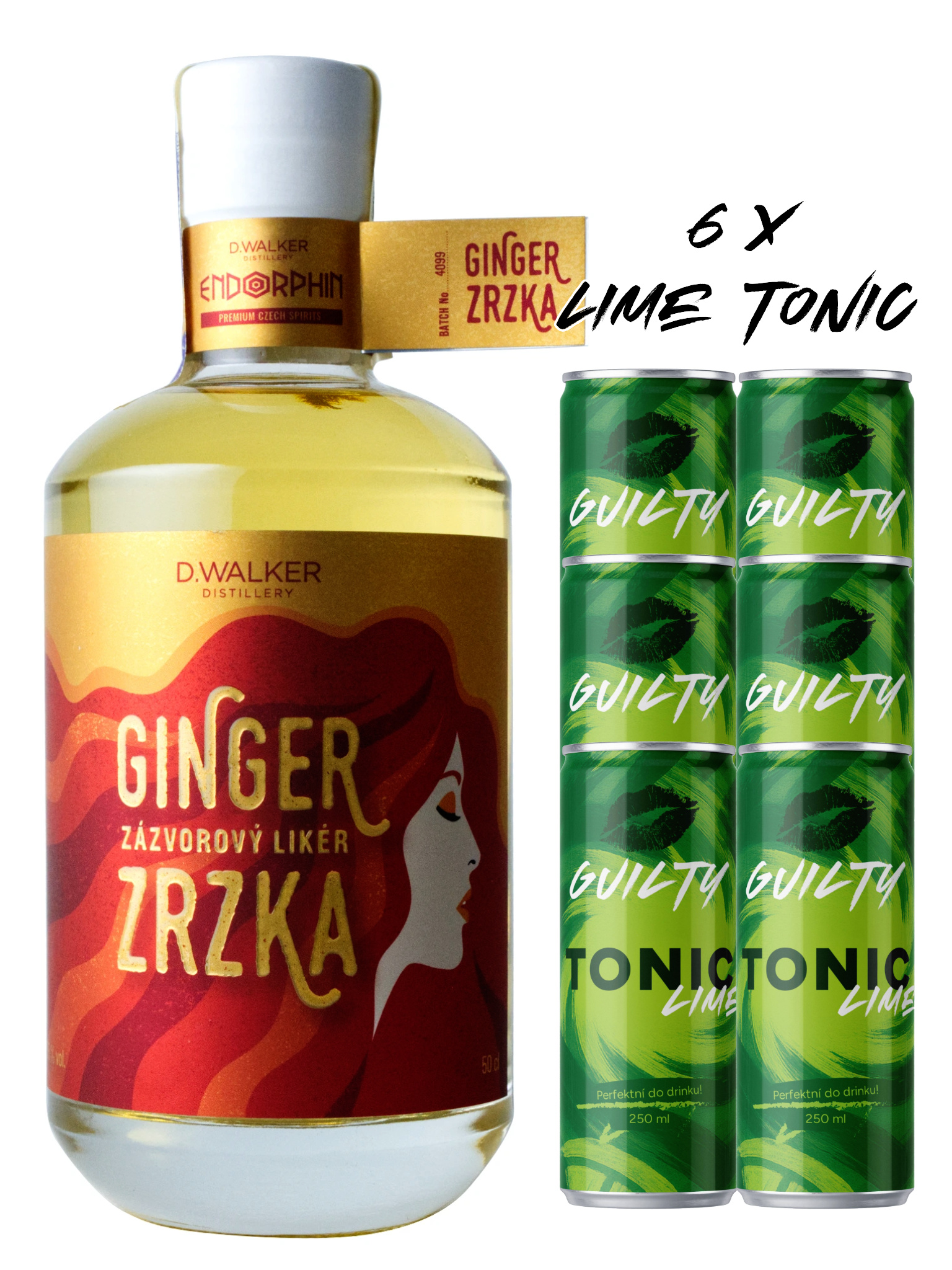 Endorphin gin Endorphin Zrzka + 6x GUILTY Tonic LIME