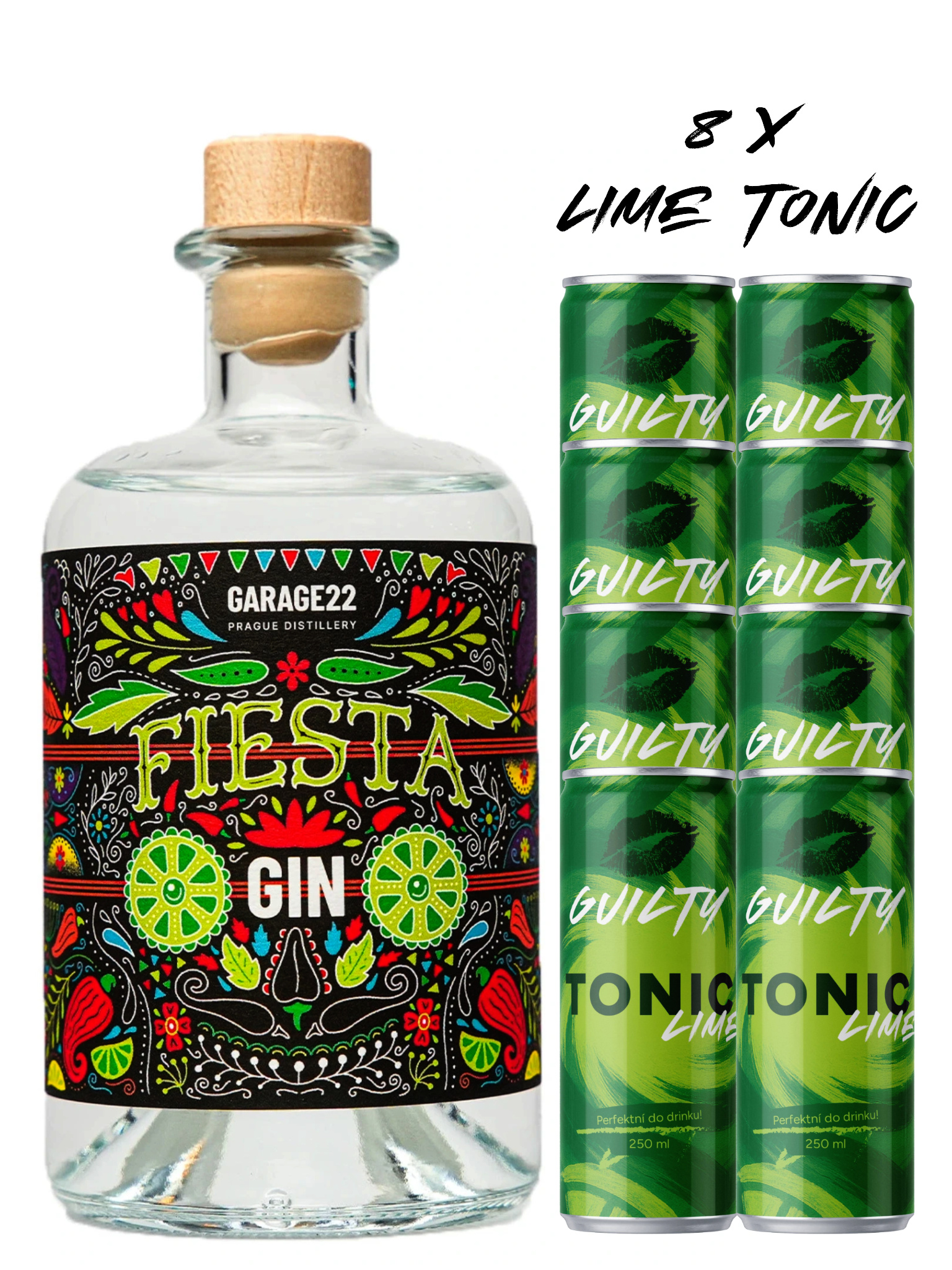 Garage22 Fiesta gin + 8x GUILTY Tonic LIME
